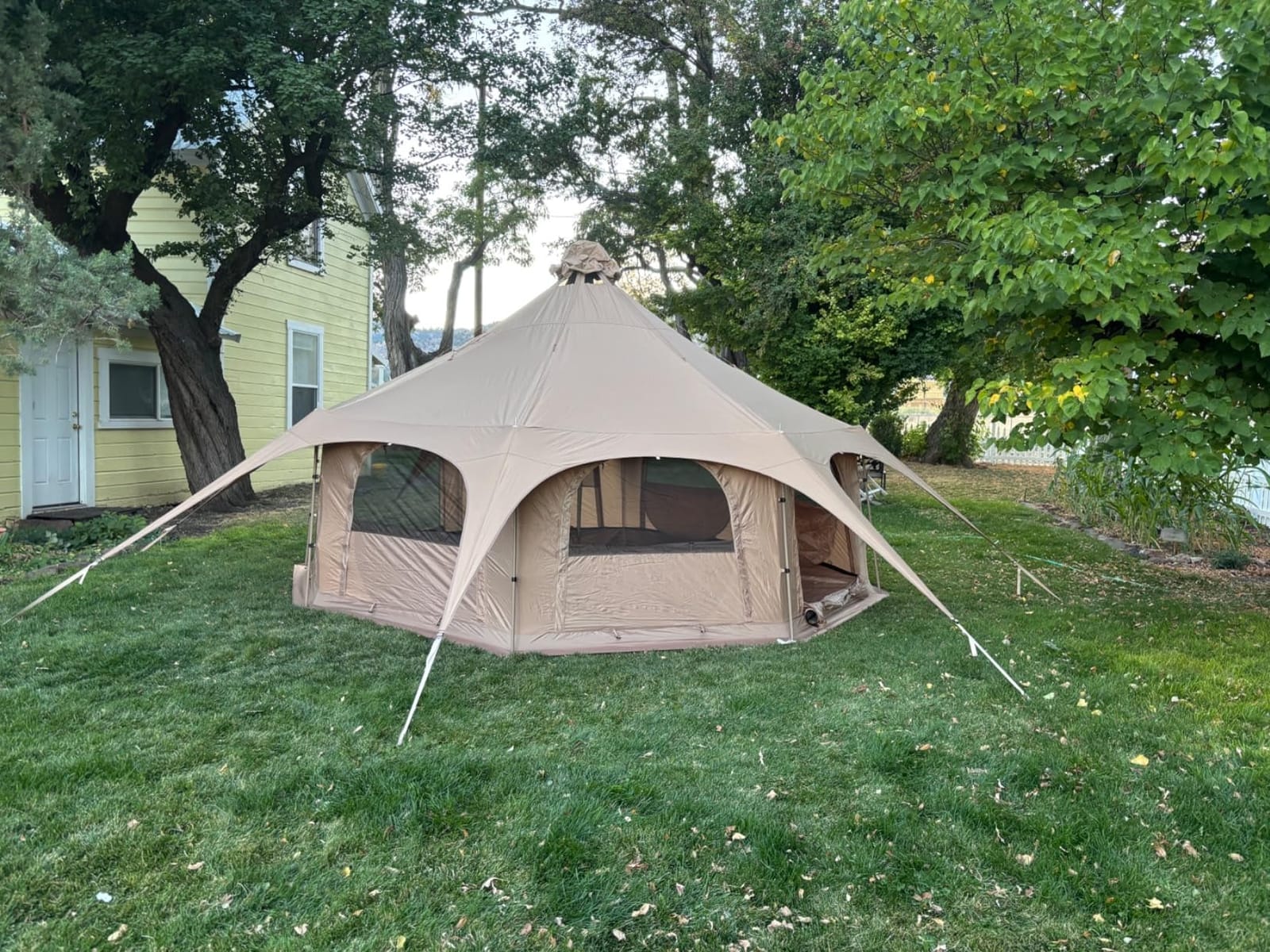 MC TOMOUNT Canvas Bell Tent with Stove Jack, 16.4ft*High9.2ft Glamping Tent customer photo 1
