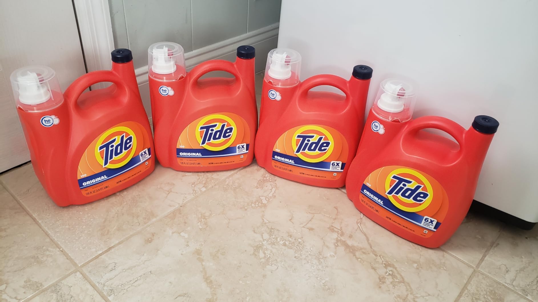 Tide Liquid Laundry Detergent, Original Scent, 125 fl oz, 100 Loads, Boosted Clean Even in Cold Water with Concentrated Washing Soap customer photo 1