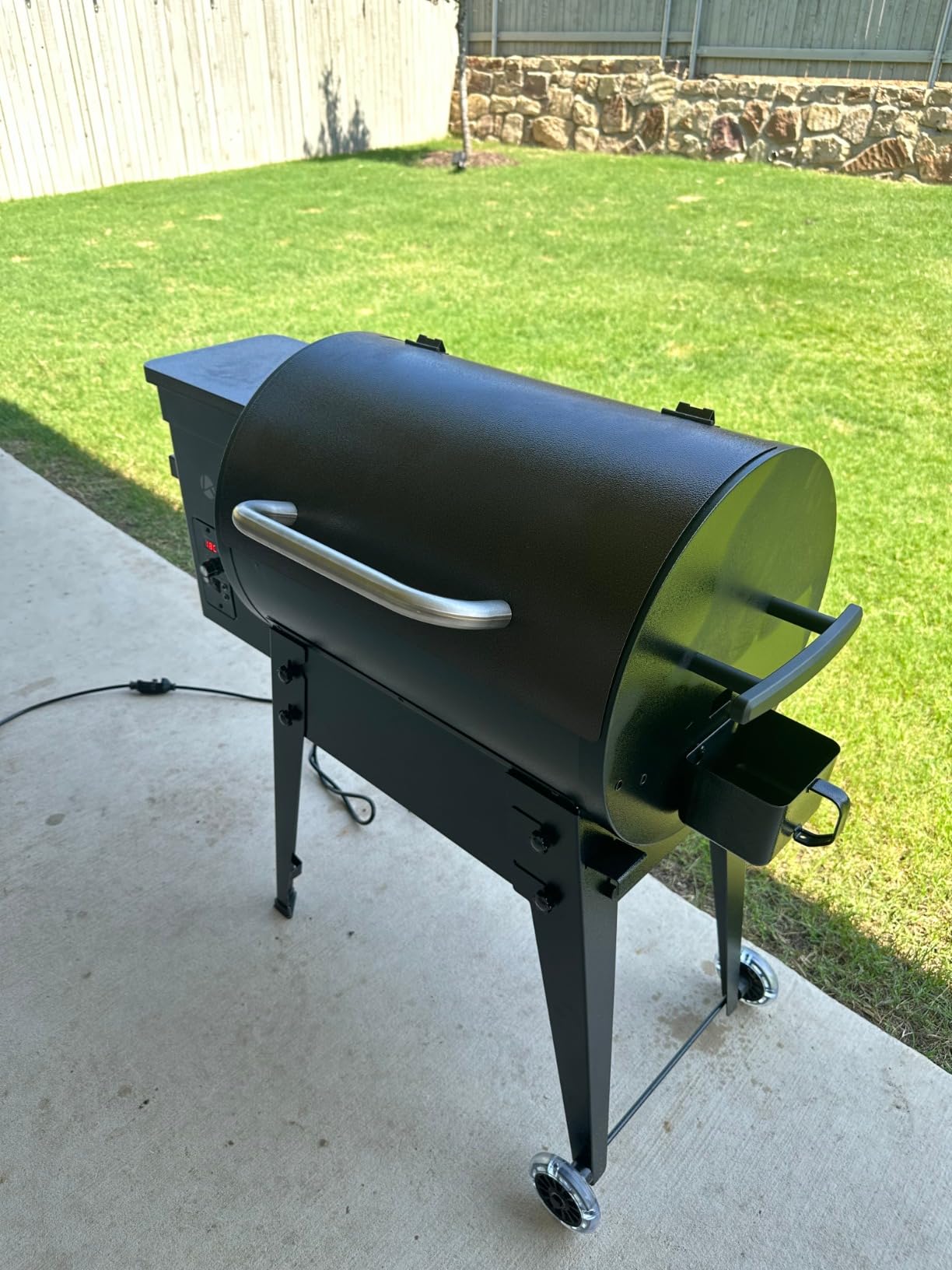 KingChii Electric Wood Pellet Grill & Smoker with Foldable Legs, 456 SQ.IN Grill Capacity, 11LB Pellet Hopper, PID Temperature Control 180-425°F, Portable Foldable Design for Backyard Outdoor Camping customer photo 2