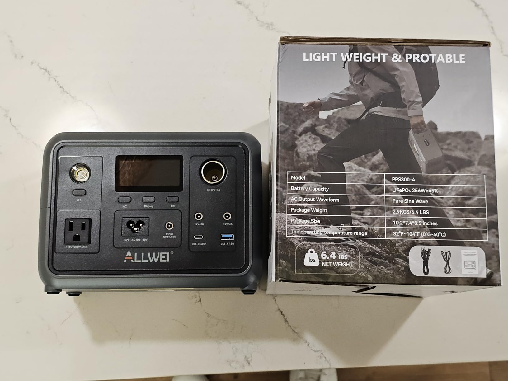 ALLWEI 2400W LiFePO4 Power Station, 2048Wh Solar Generator with 1500W AC Charging &1200W Solar Charging, Expandable to 10.24kWh, with Pure Sine Wave AC Outlets for Home Backup, Power Outages & Camping customer photo 2