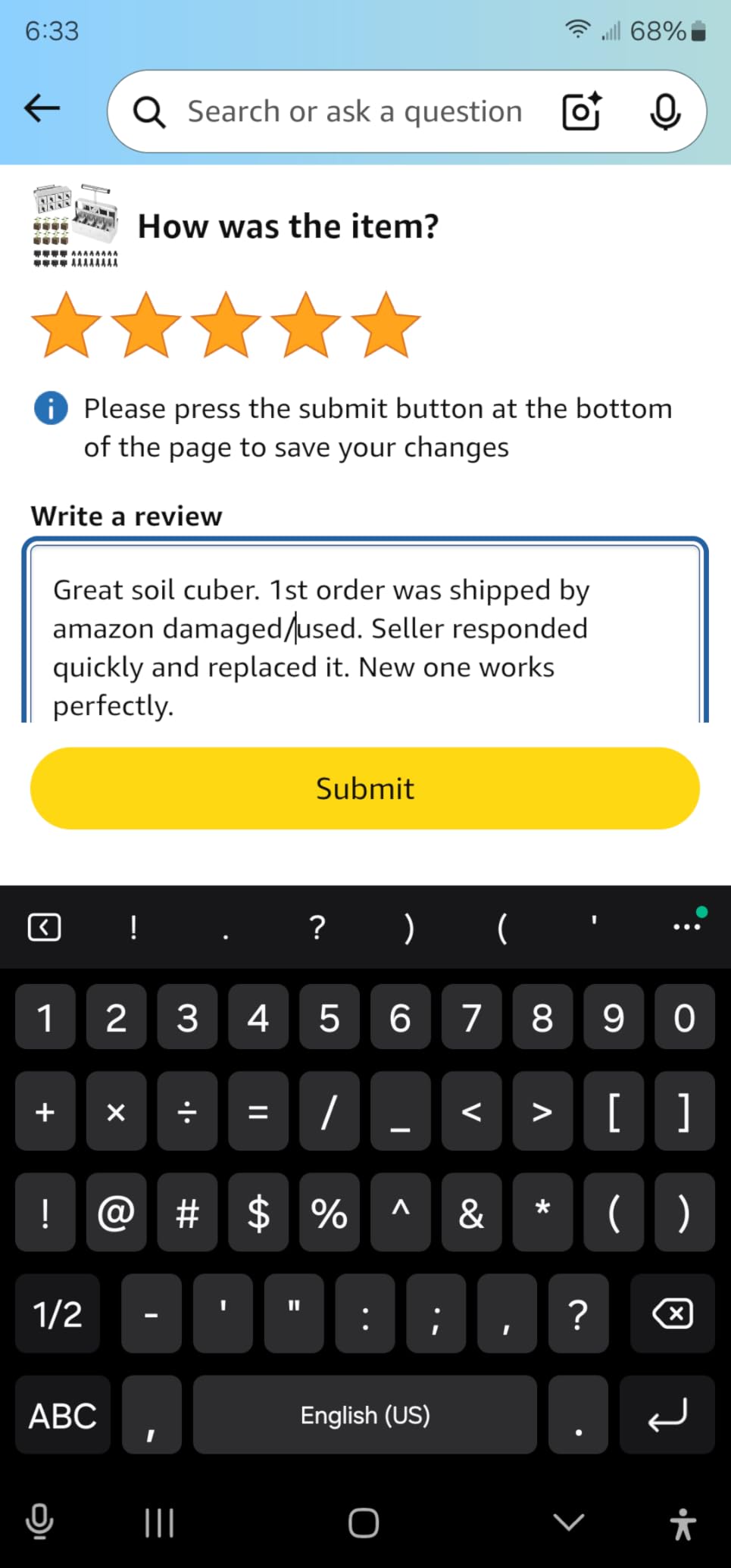 BlumWay Soil Blocker, 8 Cell 2 inch Soil Block Maker for Seed Starting customer photo 1