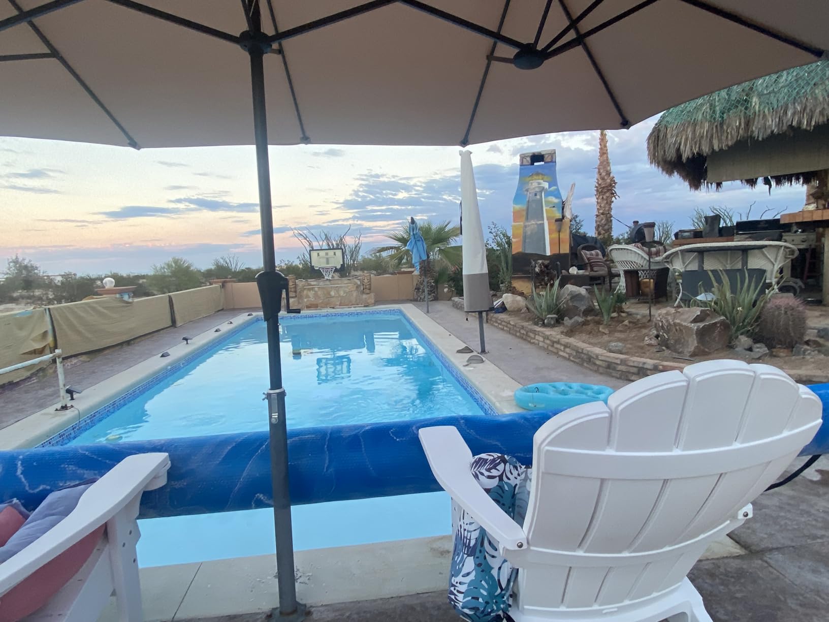 BigXwell Heavy-Duty Solar Pool Cover 16x32ft - 16Mil Blue customer photo 2