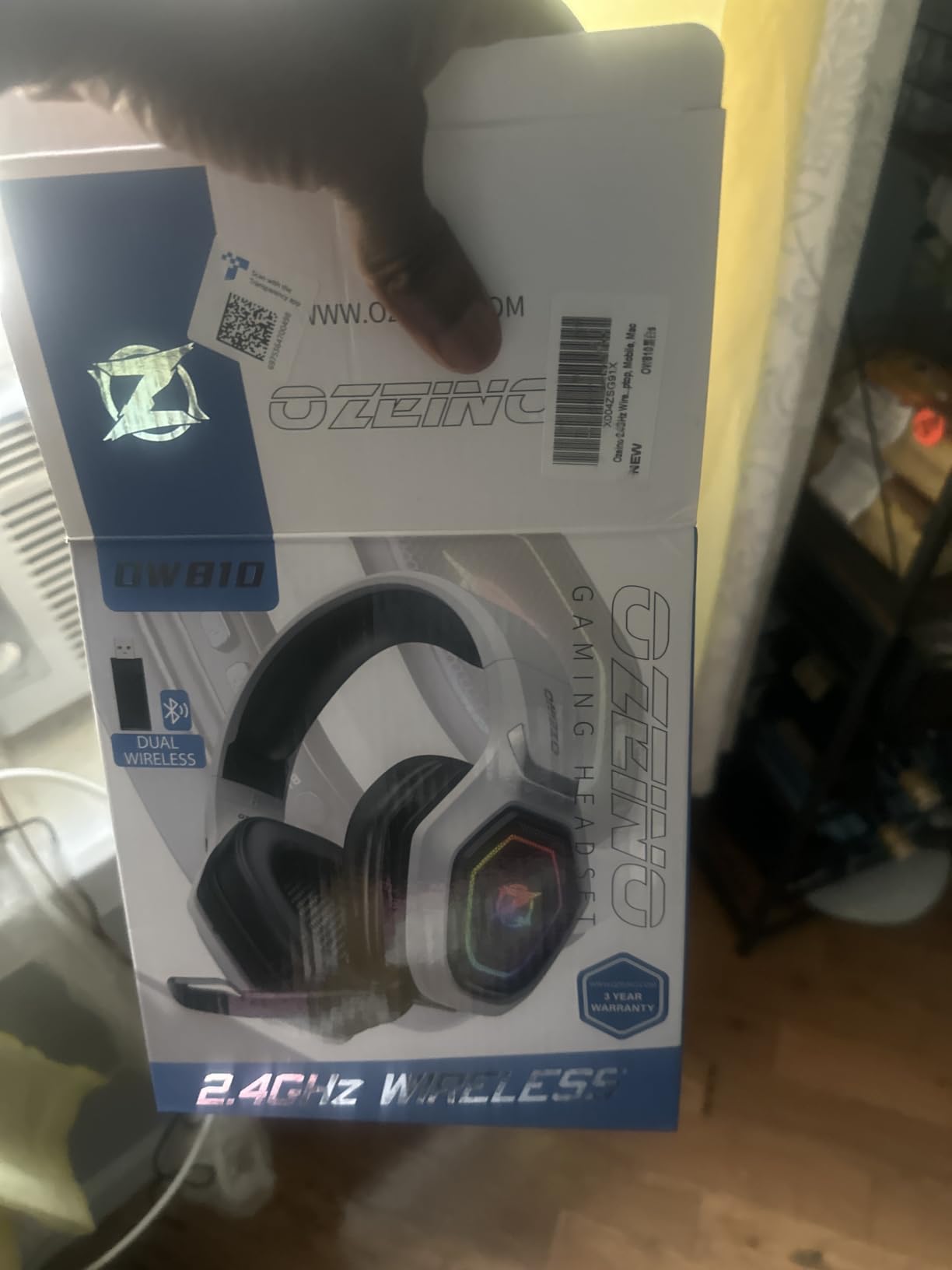 Ozeino Wireless Gaming Headset for PS5, PC, Switch| Lossless Audio-40H Batt customer photo 1