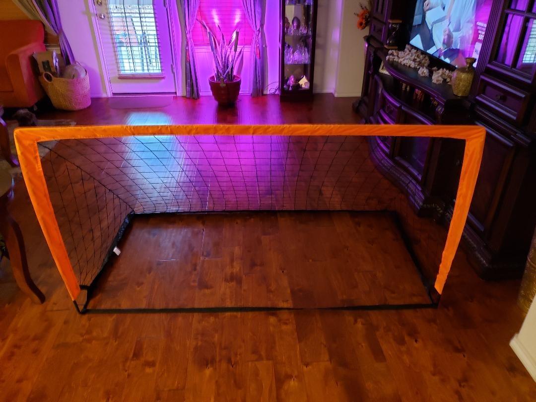 Happy Jump Kids Backyard Soccer Goals 7x5 & 5x3.6 FT, Portable Outdoor Play customer photo 2