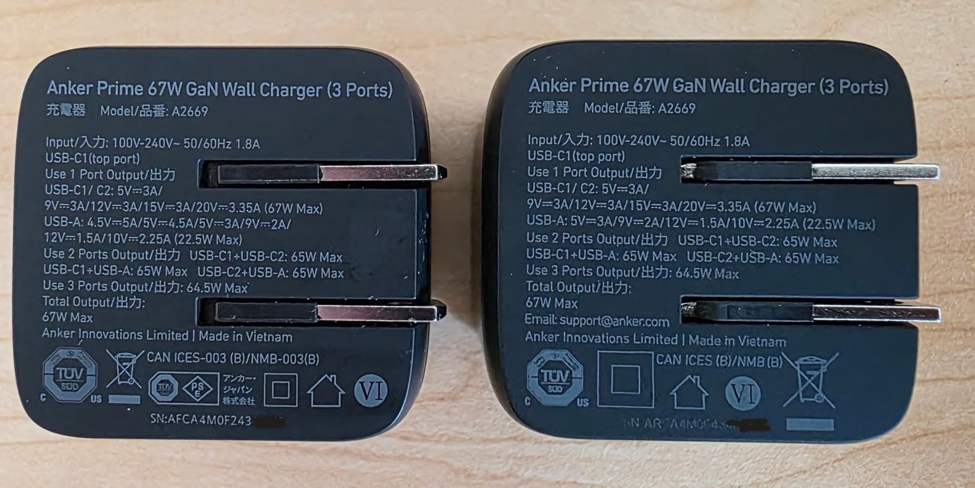Anker USB Charger Block, 67W GaN Wall Charger, 3-Port Compact Fast Charging customer photo 1