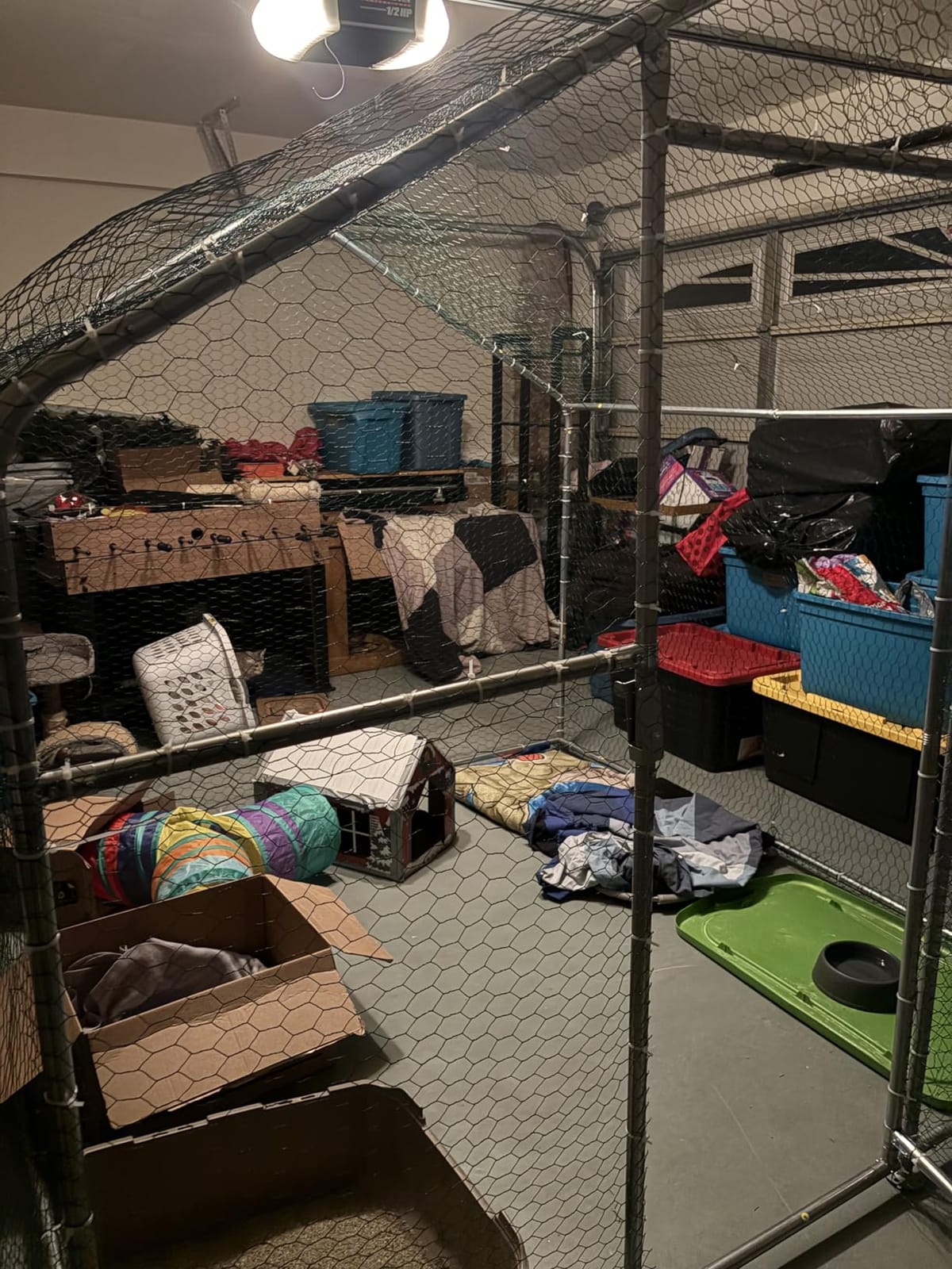 Sino Luban Large Metal Chicken Coop Run for 10 Chickens/Ducks, Chicken Runs for Yard with Waterproof Cover, Chicken Enclosure Chicken Pen Outdoor, Walk-in Poultry Cage (Upgrade Wall Support Brace) customer photo 2