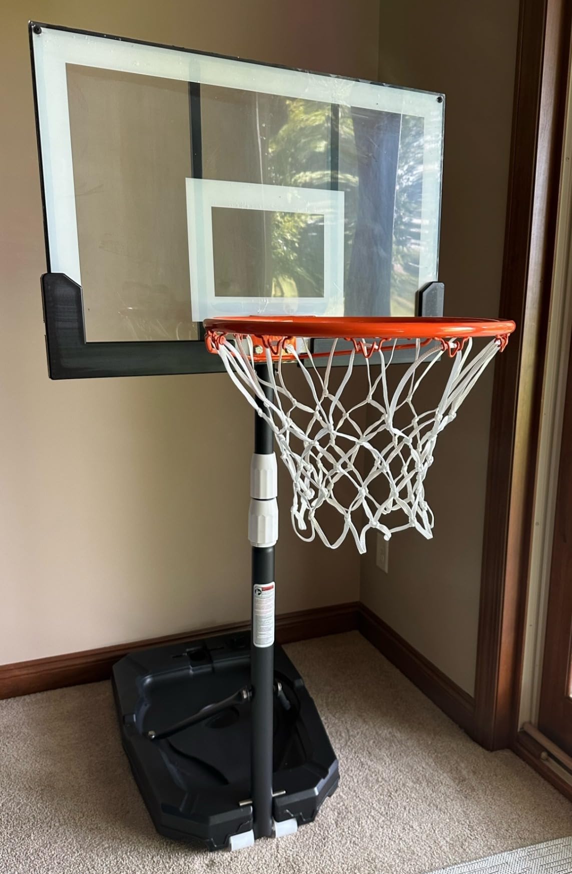 Seray Kids Basketball Hoop Outdoor [Patented 6s Safe-Adjust] 3.2-7.2FT, Indoor/Poolside/Mini Basketball Hoop for Kid/Toddler/Youth/Adult in Backyard/Driveway,Shatterproof Backboard and Enlarged Base customer photo 1