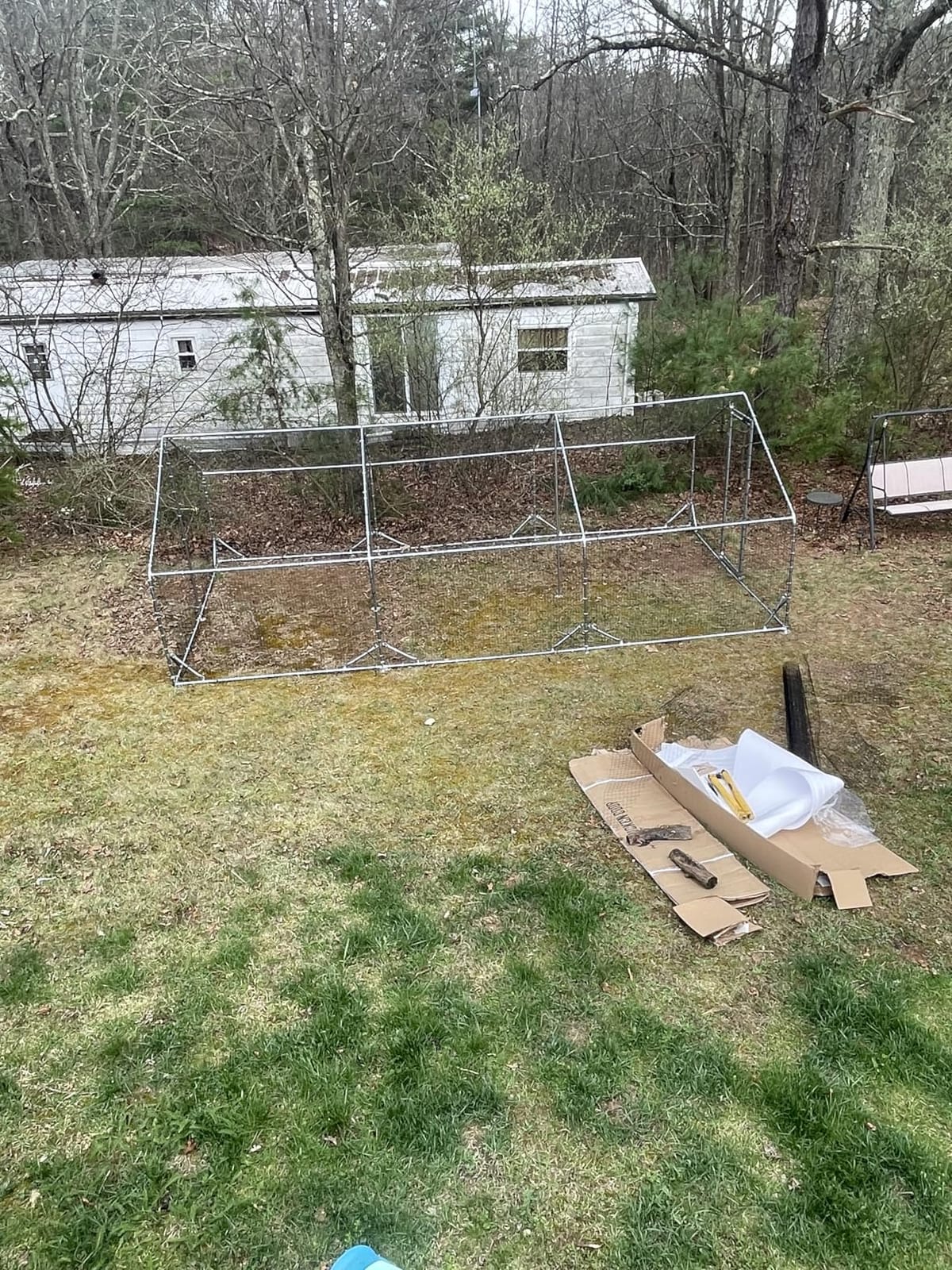 CHIKENCOOP 19.5x9.8x6.5ft Metal Chicken Coop, 3-Room Run, Hardware Cloth customer photo 1