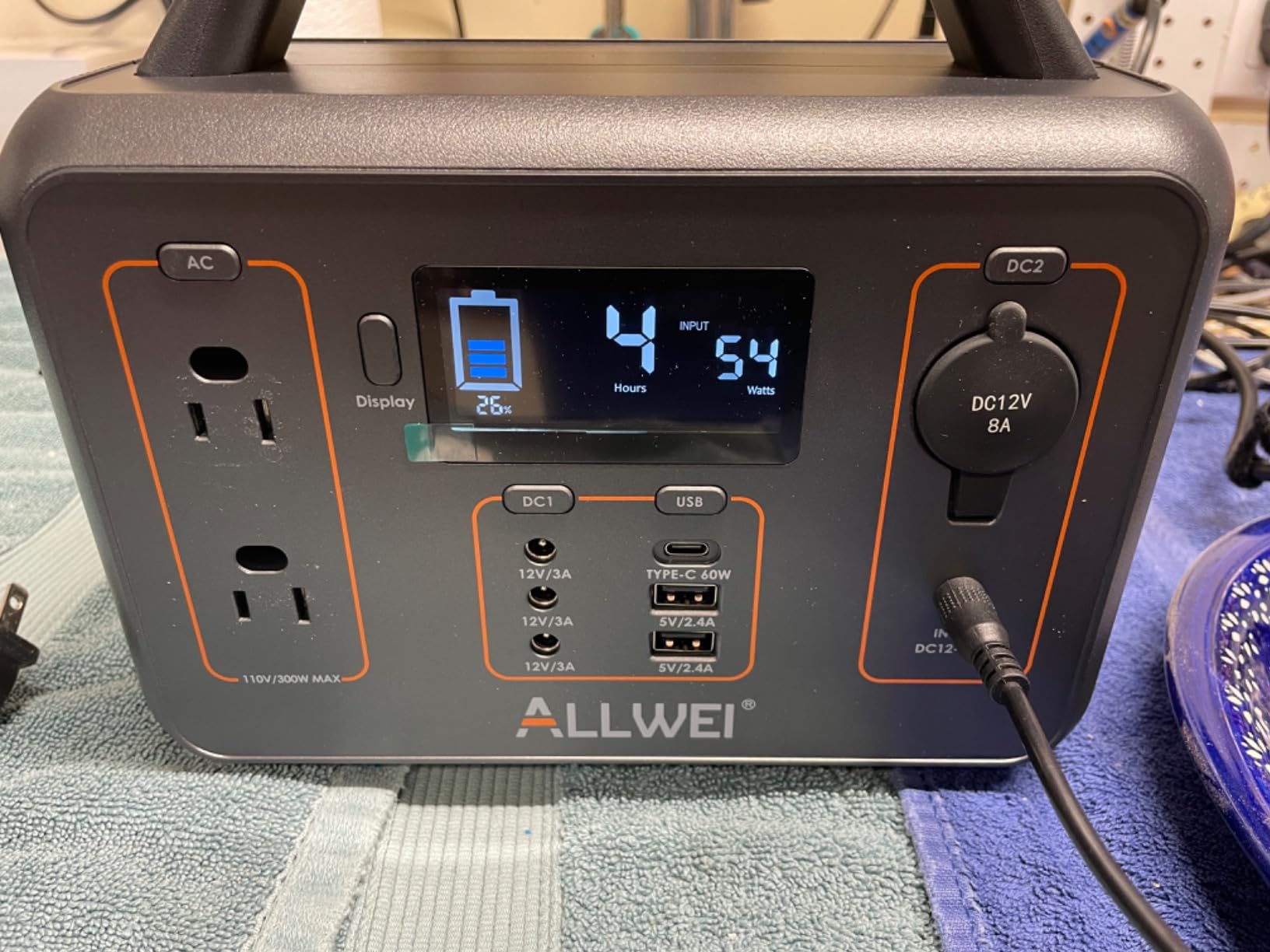 ALLWEI 500W Solar Generator with 100W Solar Panel, 512Wh LiFePO4 Battery customer photo 1