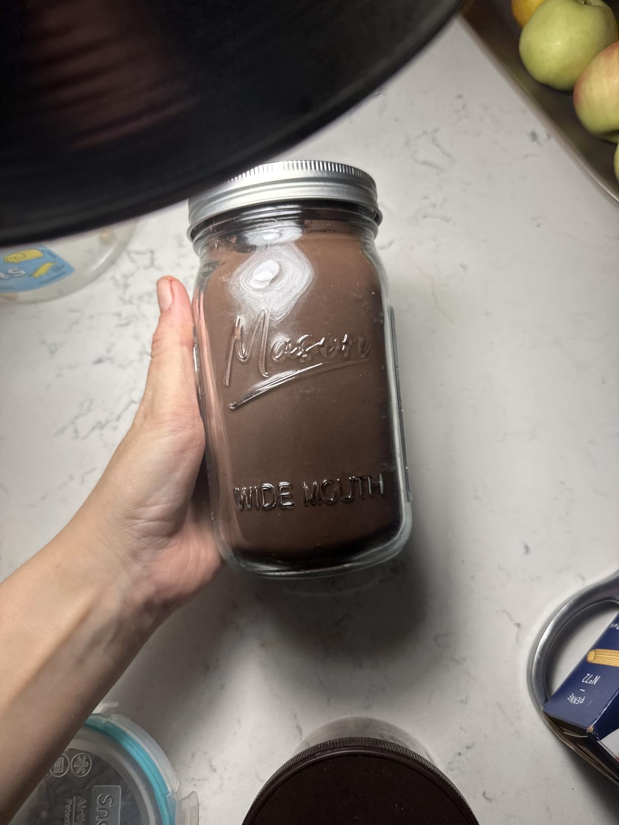 Mason Jars 32 oz,12 Pack Quart Wide Mouth Mason Jar With Airtight Lids,Glass Canning Jars for Fermenting, Pickling,Meal Prep,Overnight Oats & Centerpieces customer photo 2