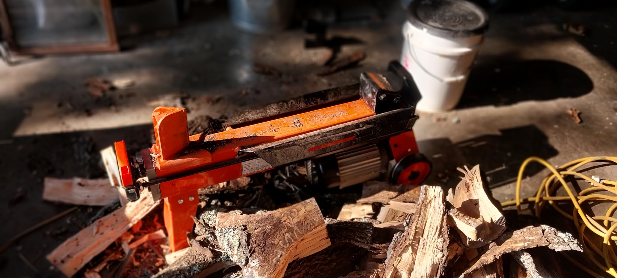 PROYAMA 7T Electric Log Splitter, 15A Motor Wood Splitter with Cross Wedge customer photo 1