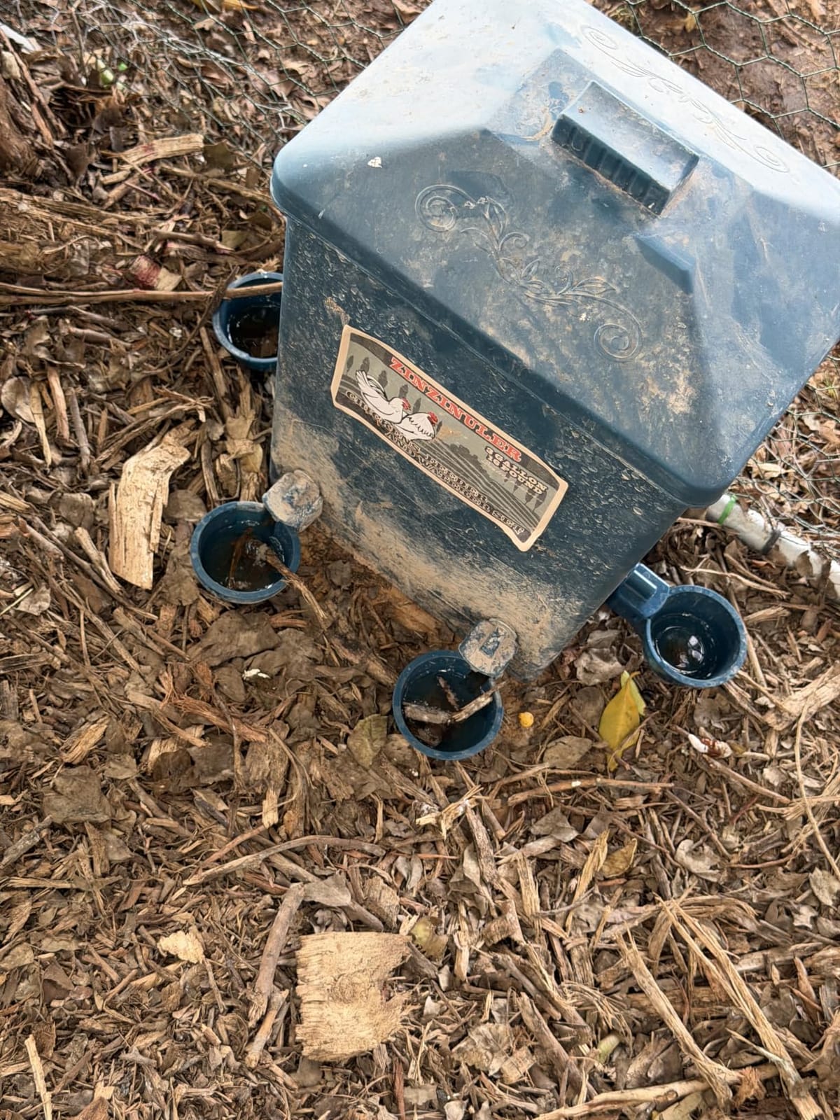 Automatic Port Chicken Feeder and Cup Waterer Set customer photo 2