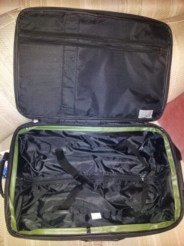 U.S. Traveler Rio Lightweight Softside Rolling Carry-on Suitcase, 2-Wheel Single, Purple customer photo 2