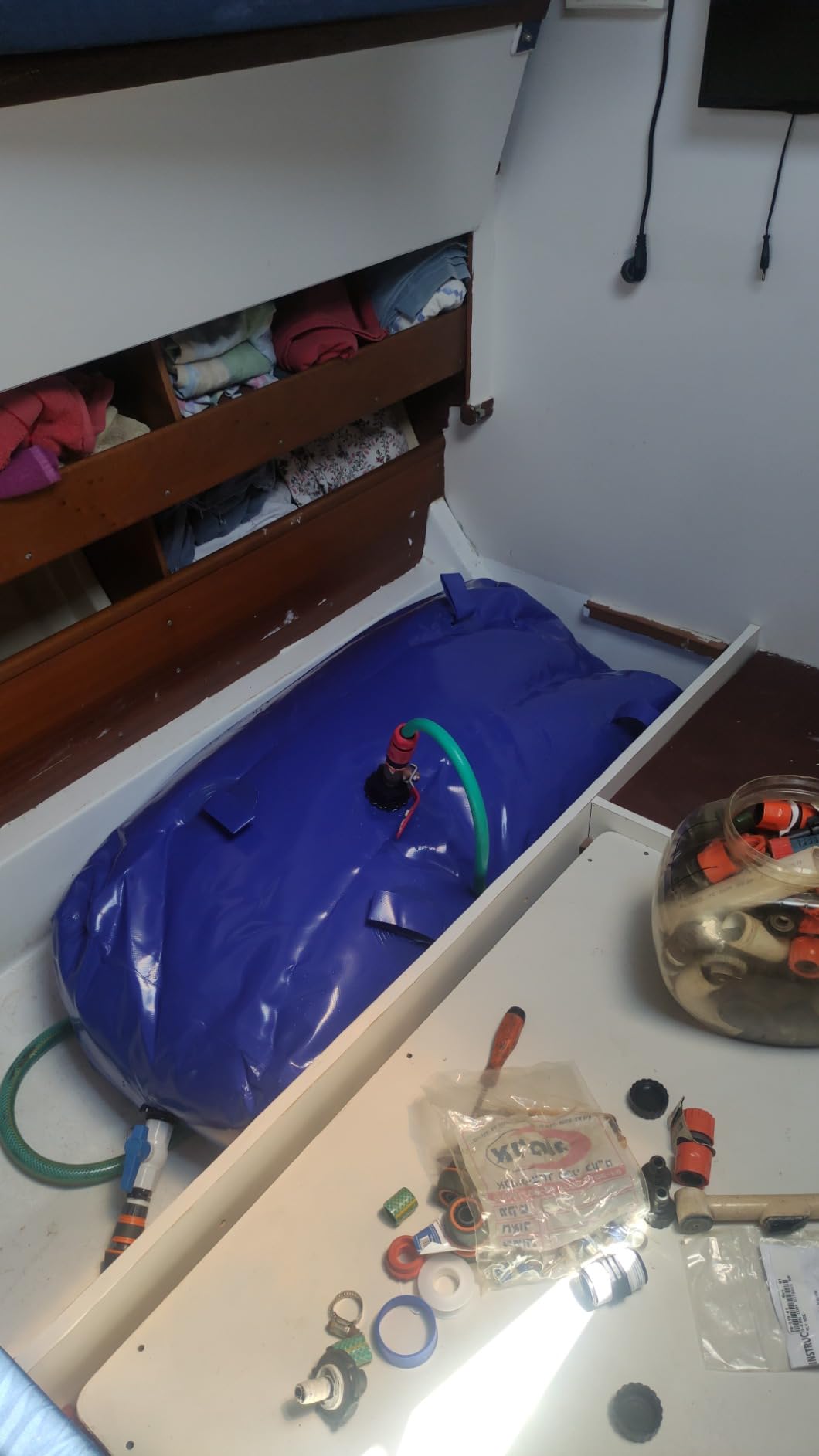4000L/1000Gal Water Bladder Tank, Foldable Portable Water Storage Container customer photo 2