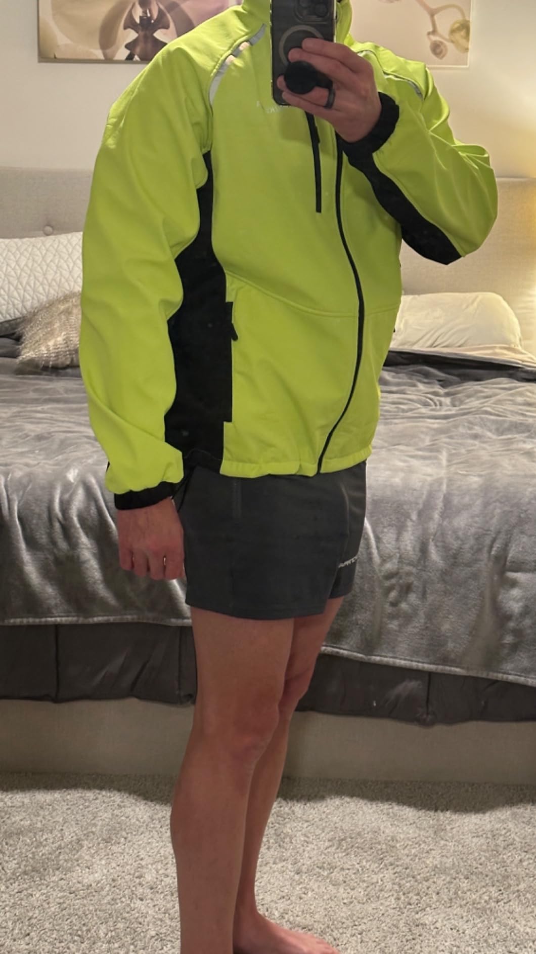 Bikewa Men's Winter Cycling Jackets Thermal Warm Water Resistant Bike Running Windproof Jacket customer photo 2