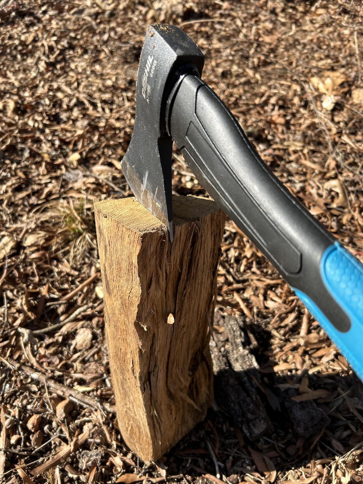 DESHIL 15 inch Chopping Hatchet Axe for Camping Splitting & Kindling customer photo 1