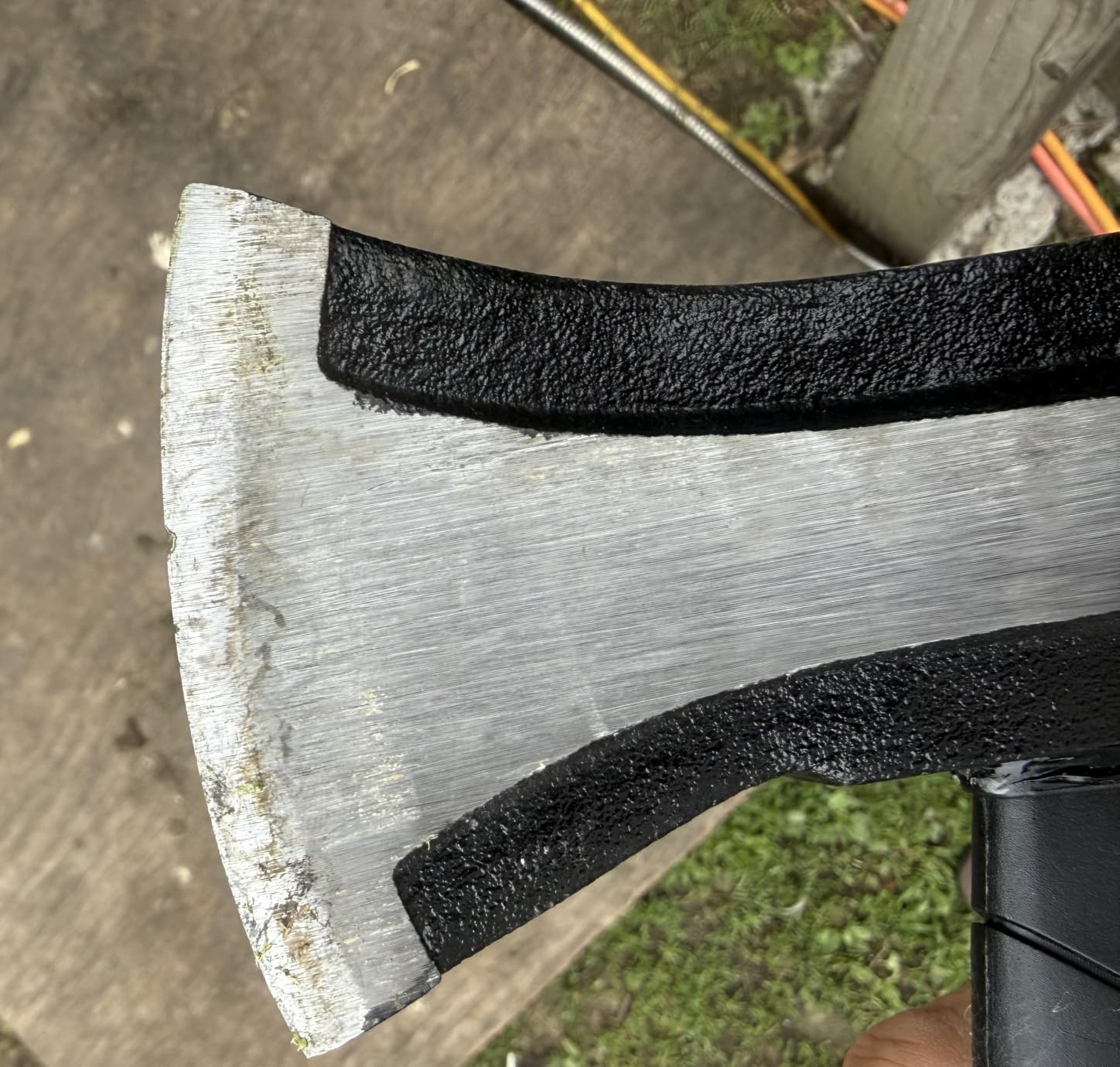 DESHIL 15 inch Chopping Hatchet Axe for Camping Splitting & Kindling customer photo 2