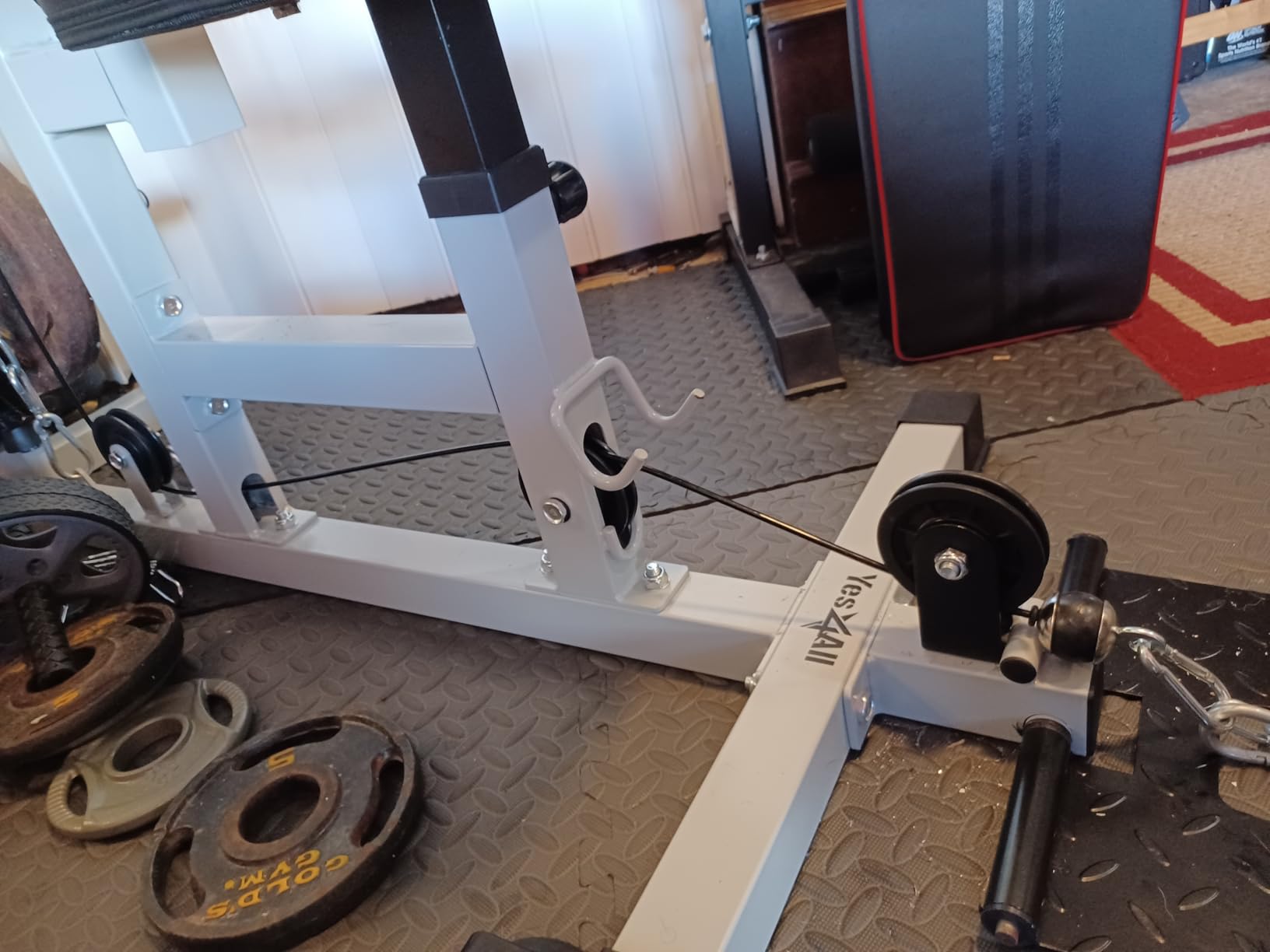Yes4All LAT Pull Down Machines, LAT Row Cable Machine, LAT Tower with Additional Pulley Cable, High & Low Pulley Stations customer photo 2