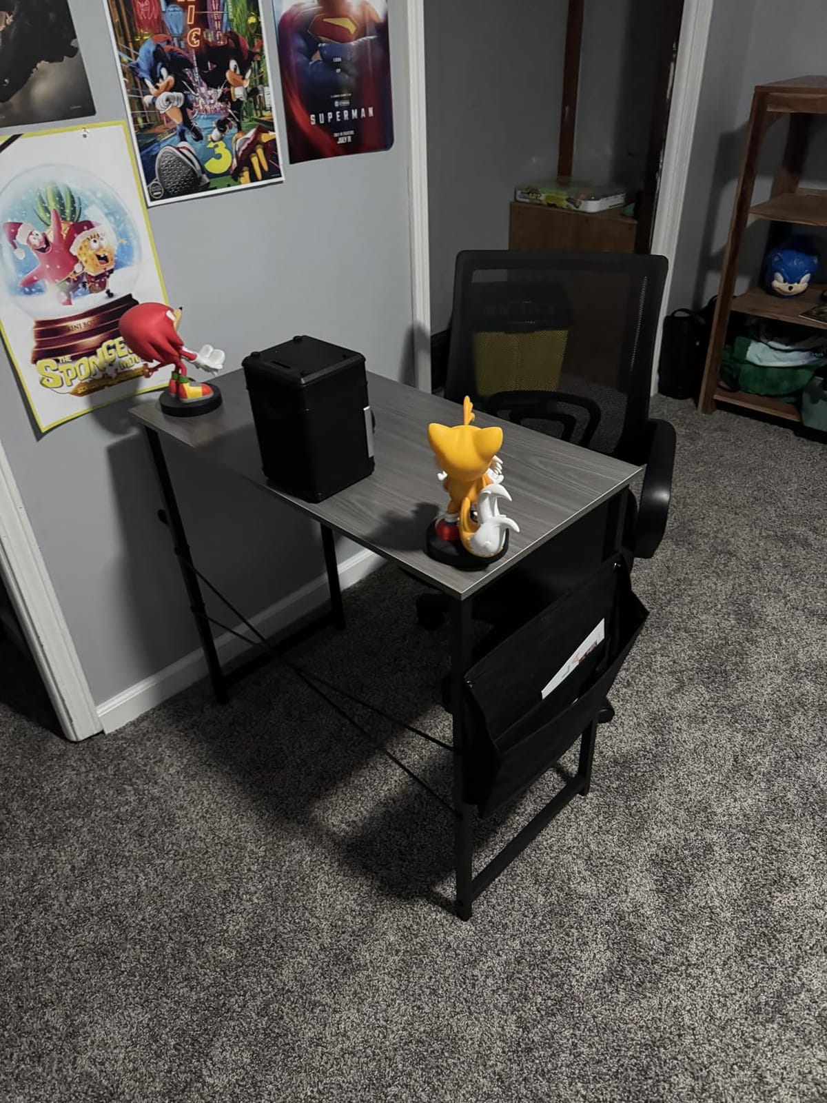Pamray 32 Inch Computer Desk for Small Spaces with Storage Bag, Home Office Work Desk with Headphone Hook, Small Office Desk Study Writing Table customer photo 2