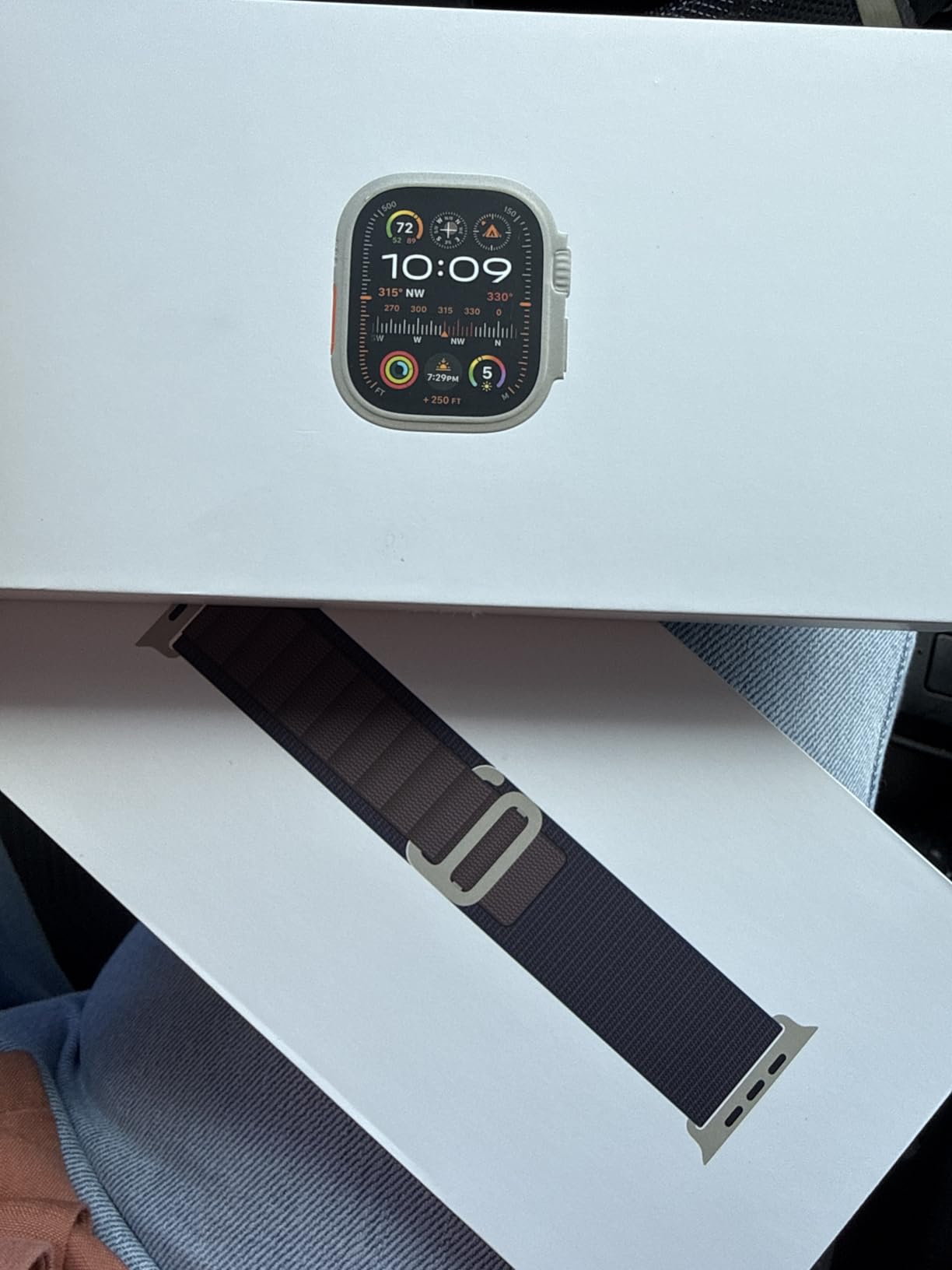 Apple Watch Ultra 2 [GPS + Cellular 49mm] Smartwatch with Rugged Titanium Case & Indigo Alpine Loop Medium. Fitness Tracker, Precision GPS, Action Button, Extra-Long Battery Life customer photo 1