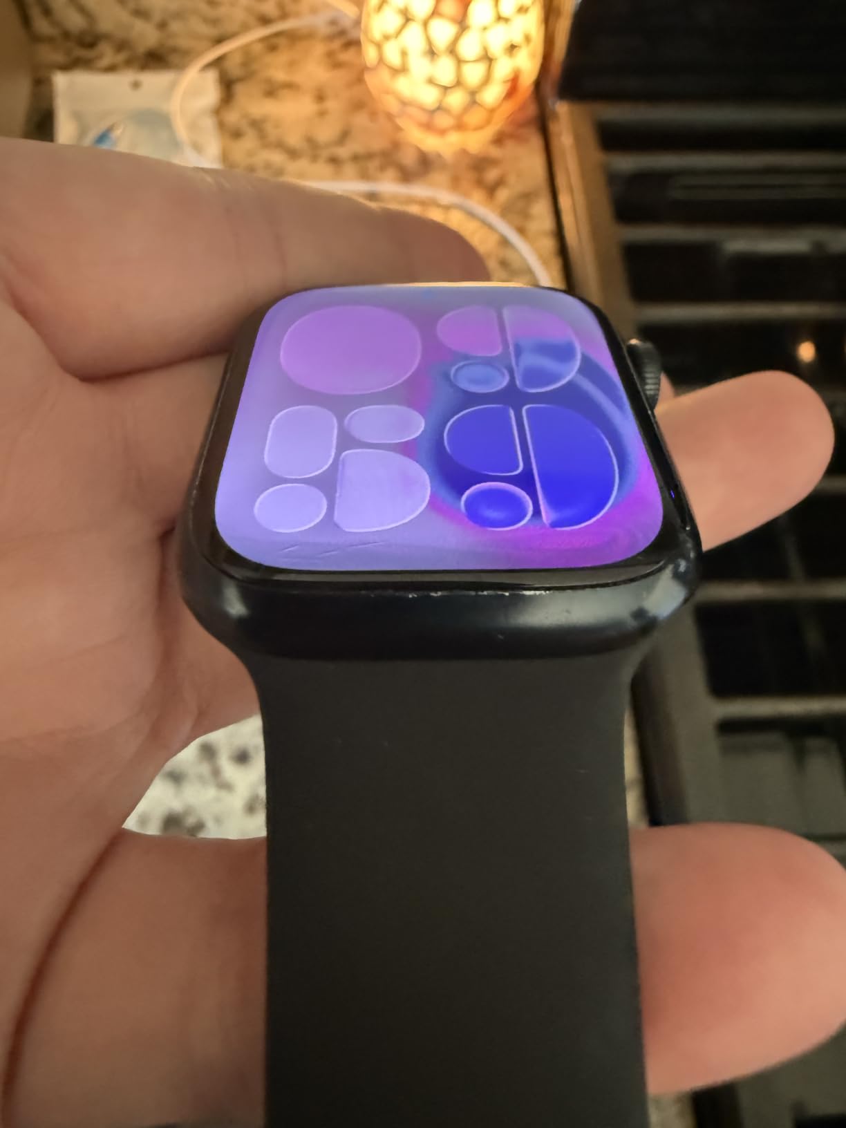 Apple Watch Series 9 (GPS + Cellular 45mm) Midnight Aluminum Case with Midnight Sport Band M/L (Renewed) customer photo 2