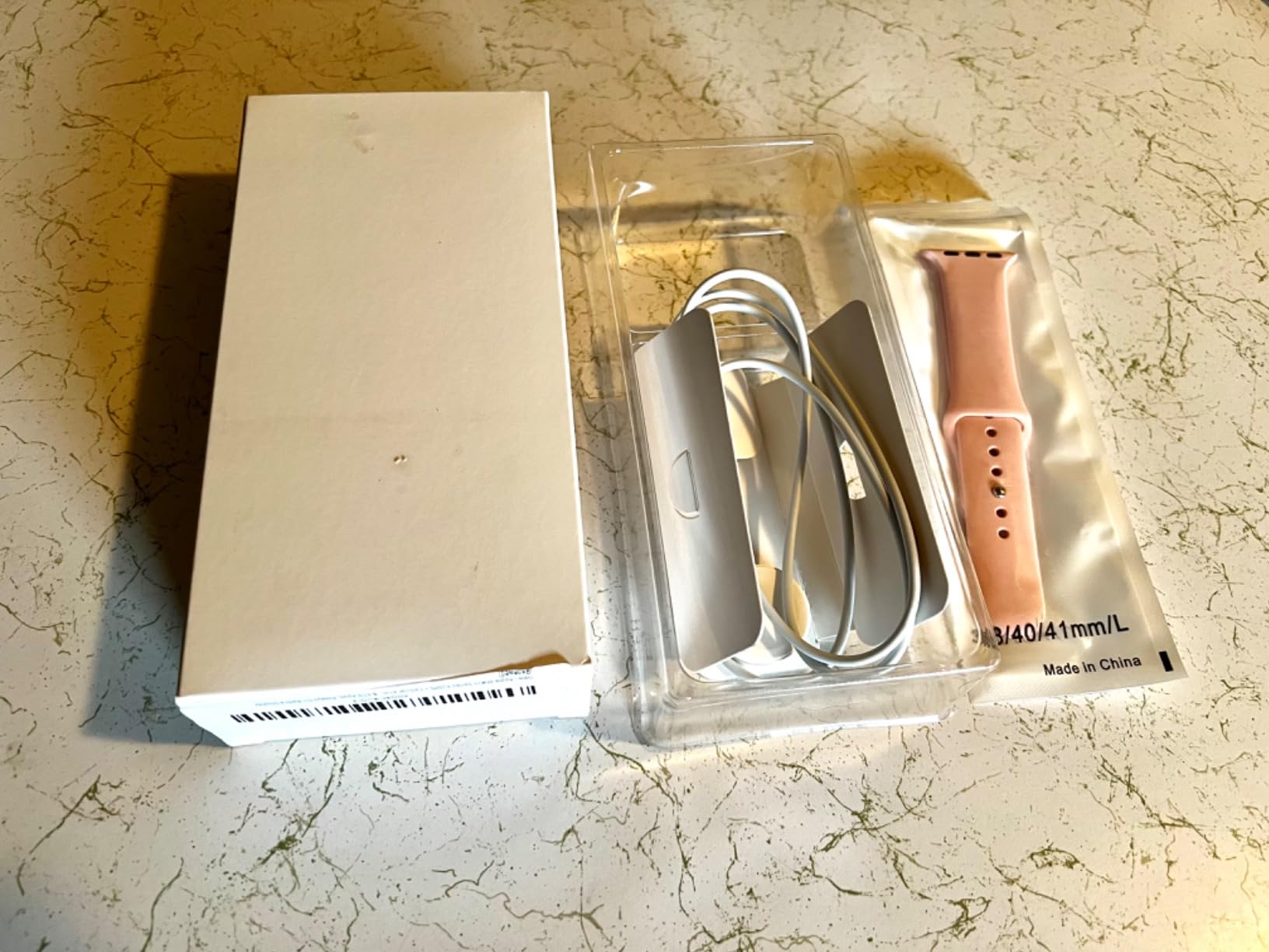 Apple Watch Series 9 [GPS + Cellular 41mm] Pink Aluminum Case with Pink Sport Band S/M (Renewed) customer photo 2