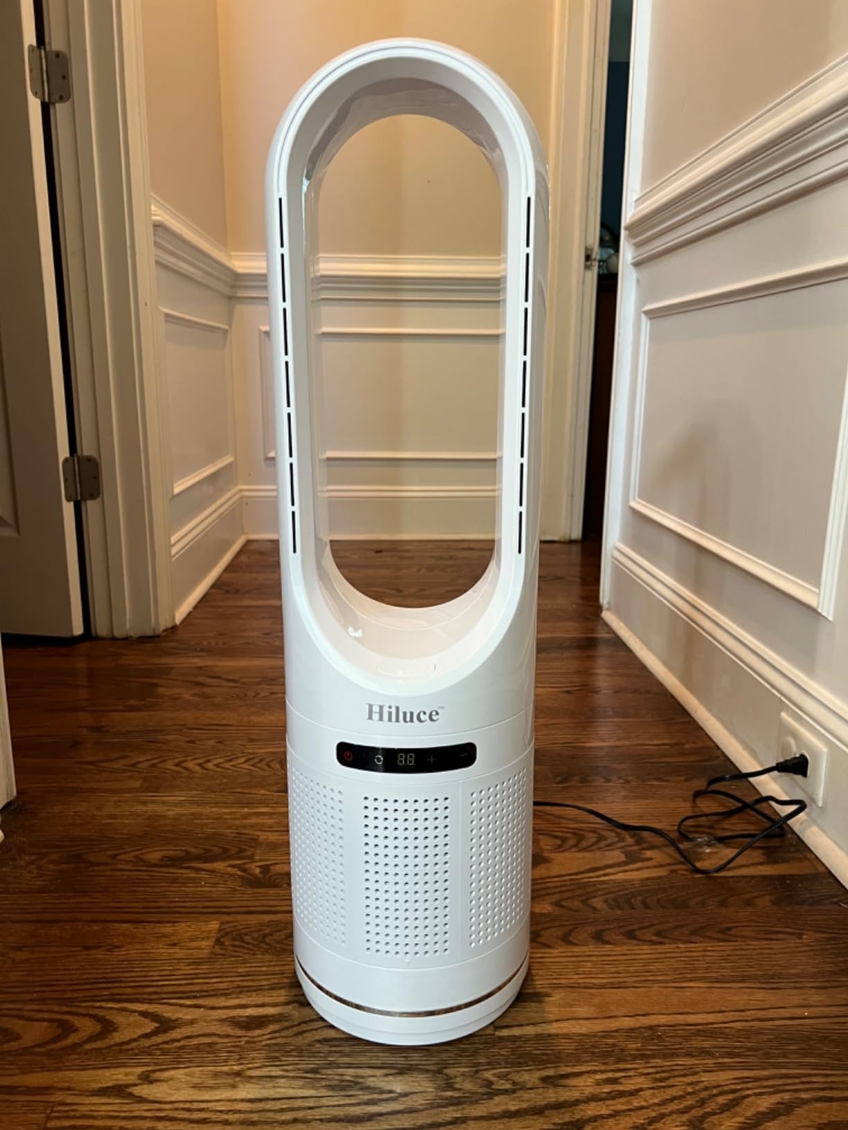 Hiluce Bladeless Fan with Air Purifier,20dB Quiet Tower Fan with Remote customer photo 2
