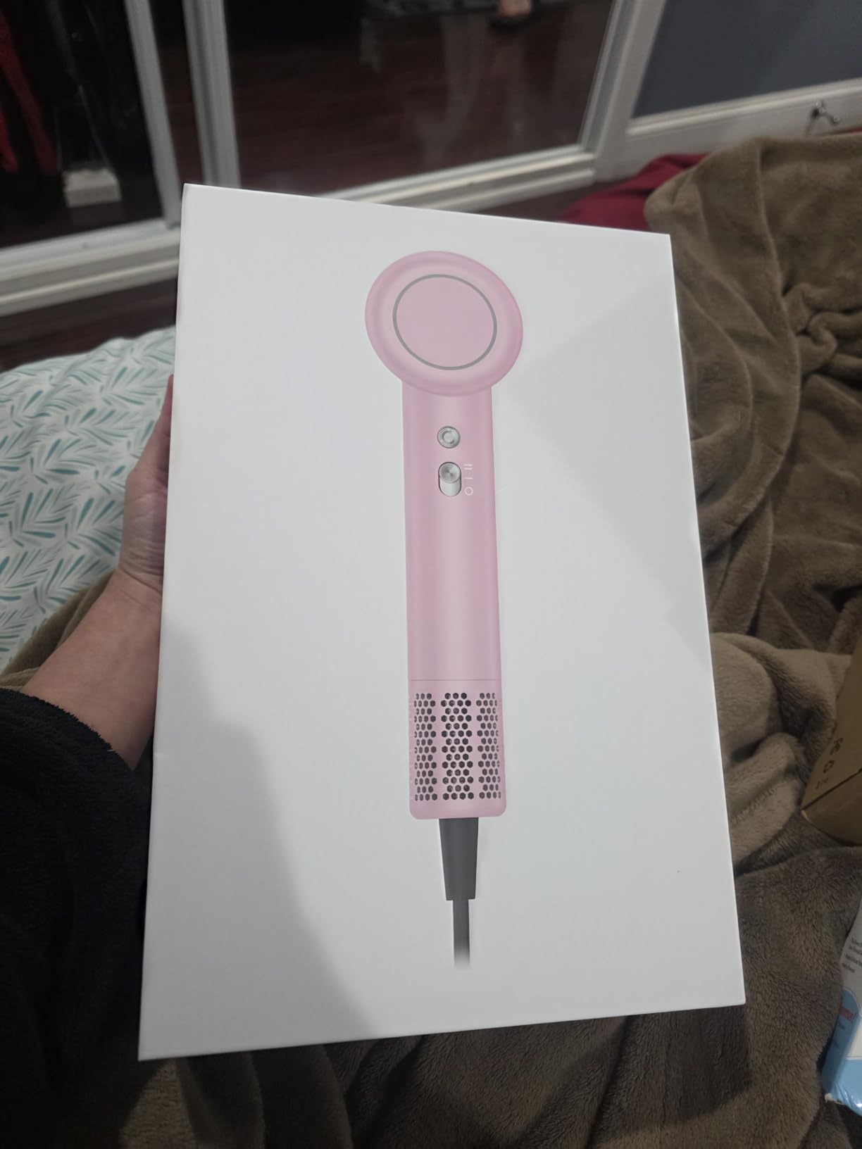 Hair Dryer, High-Speed Ionic Low Noise Blow Dryer with Brushless Motor for Fast Drying, Thermo-Control Quiet Compact Hair Blow Dryer with Magnetic Diffuser for Curly Hair for Home Travel Salon customer photo 2
