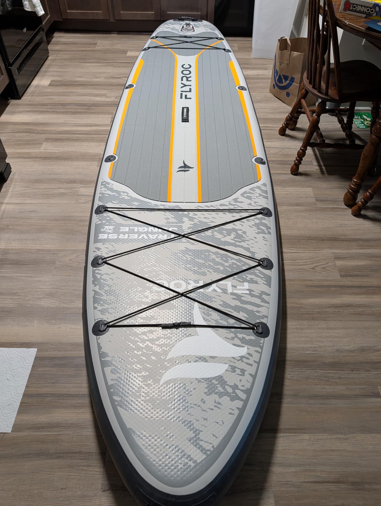 11'6/11’x35 Extra Wide Inflatable Paddle Board, 450/430lb Capacity Stand Up Paddle Board for Adults (x3), Stable Inflatable SUP, All Skill Levels, 3/5 Handles, 100L Backpack, 3PCS Paddle, 5L Dry Bag customer photo 2