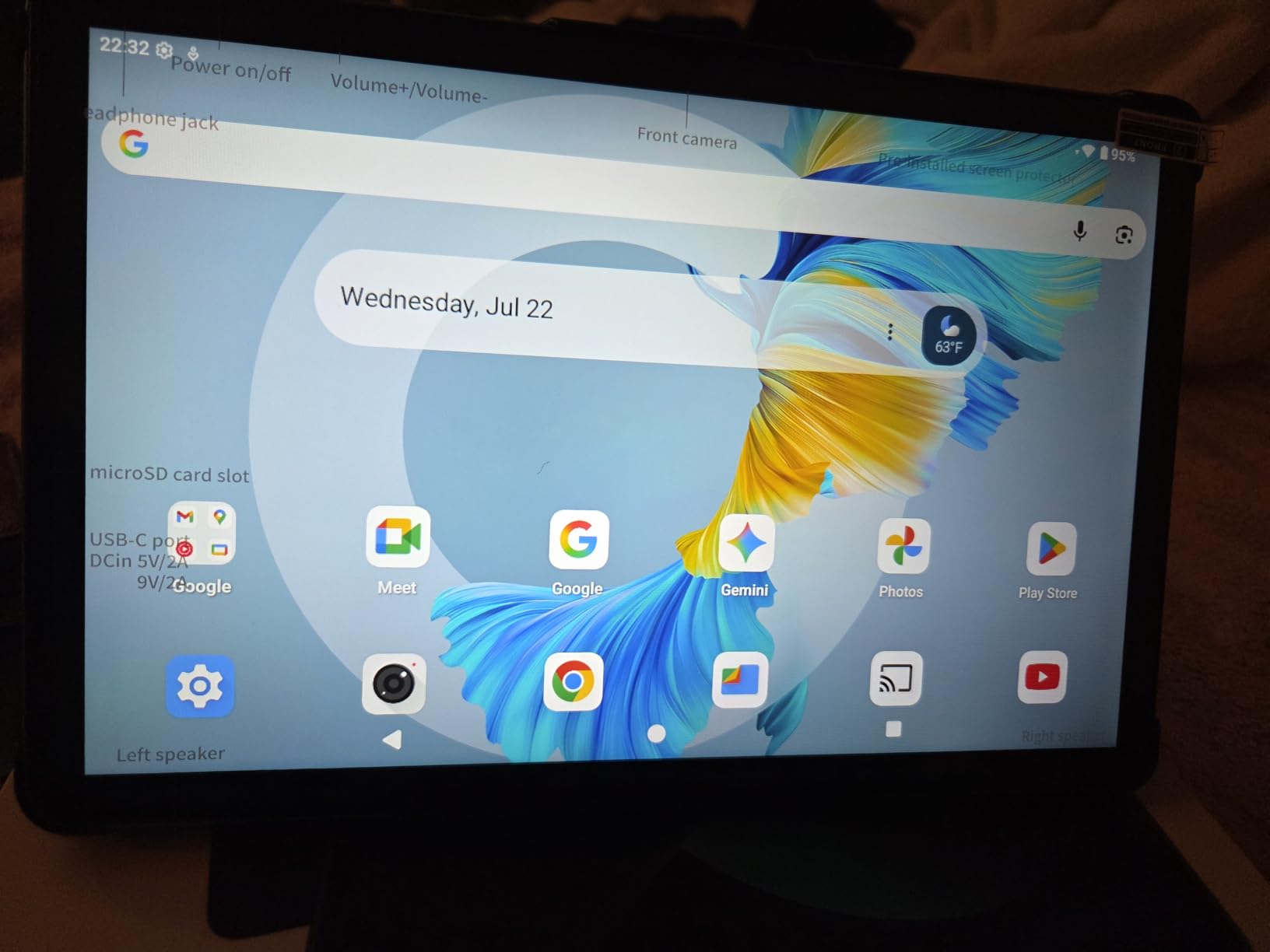 11 Inch Android 16 Tablet, Octa Core, 28GB RAM 128GB ROM 1TB Expand, Blue customer photo 1