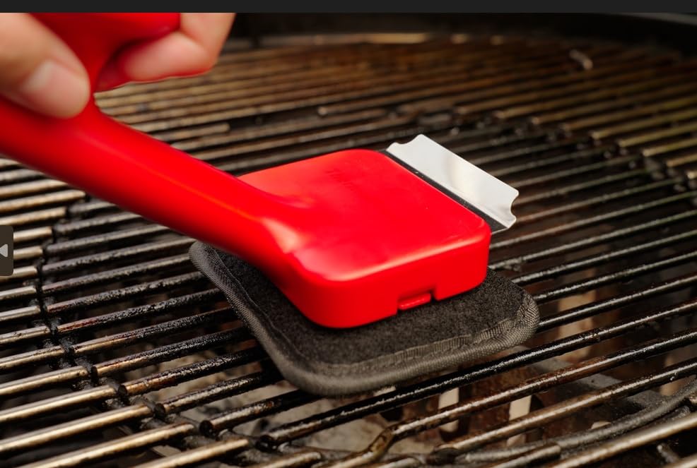 ThermoMaven Bristle-Free BBQ Grill Brush - No Wire Risk Steam Cleaner Removes Burnt Grease Fast - 17