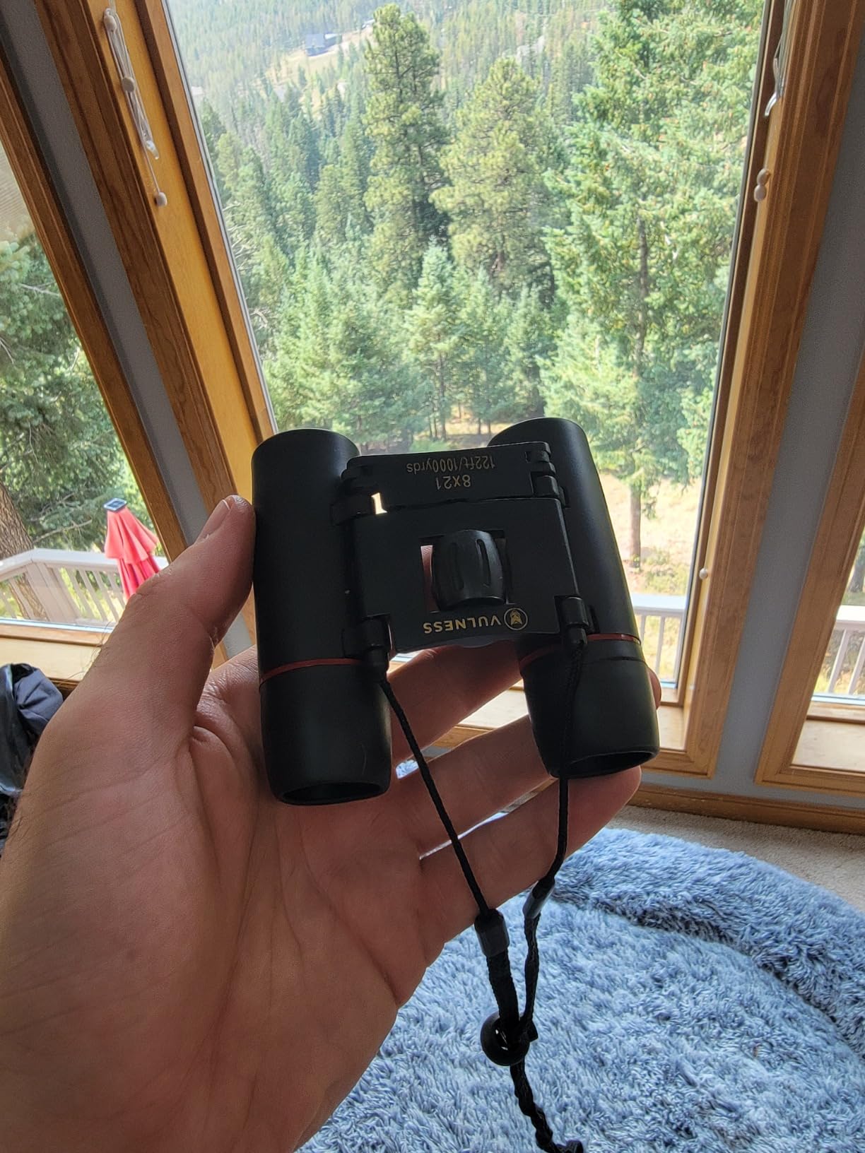 VULNESS Binoculars for Adults, Small Mini Travel Essentials, 8X21, Black customer photo 2
