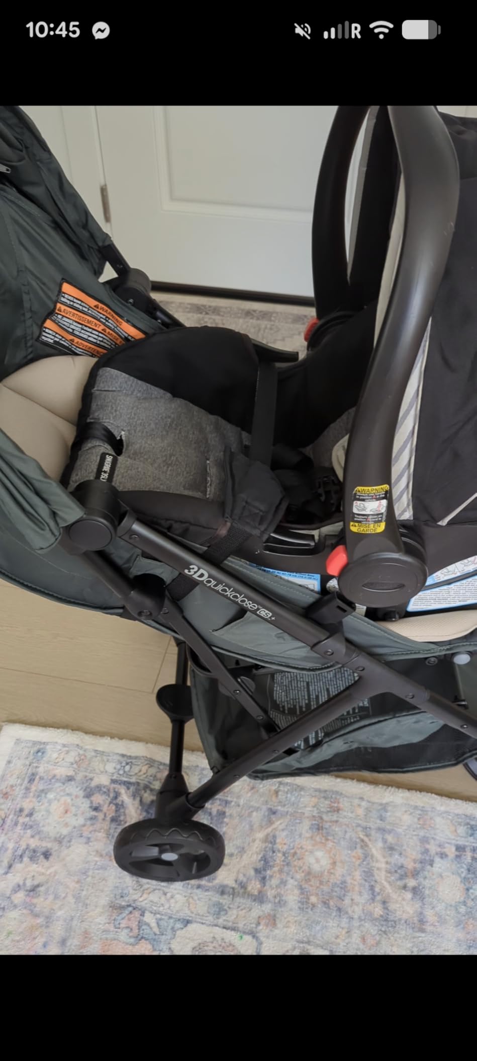 Ingenuity 3Dquickclose CS+ Compact Fold Stroller – Lightweight Stroller with Oversized Canopy, Extra-Large Storage and Compact Fold, Forest customer photo 1