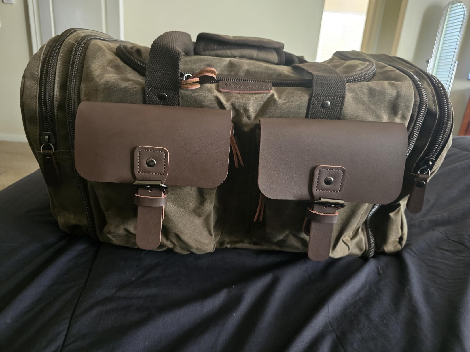 Wildroad Garment Bags for Travel - Canvas Duffle Bag with Shoe Compartment customer photo 2