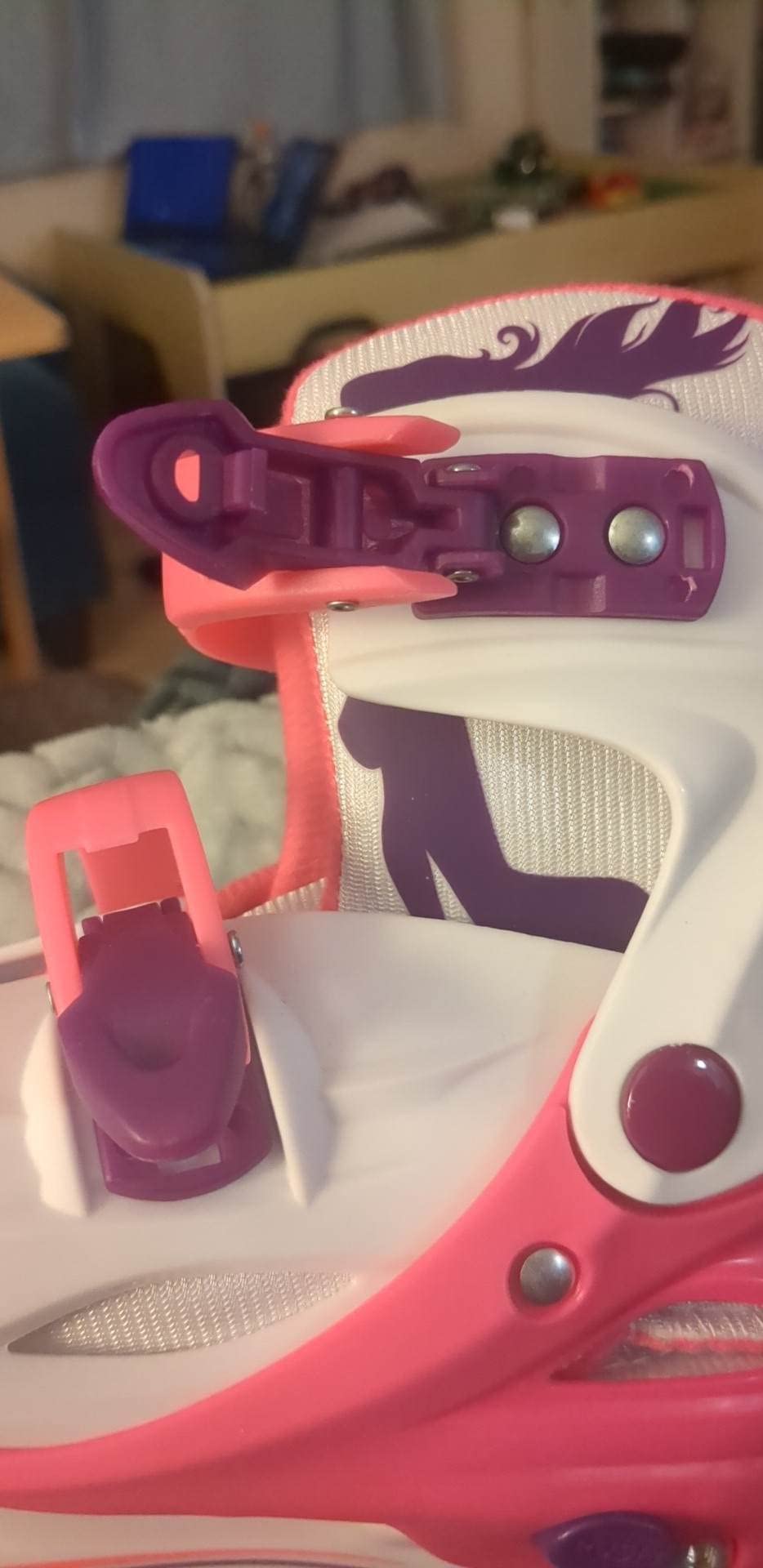 Xino Sports Adjustable Ice Skates - for Girls and Boys, Two Awesome Colors - Blue and Pink, Soft Padding and Reinforced Ankle Support, Fun to Skate!… customer photo 2