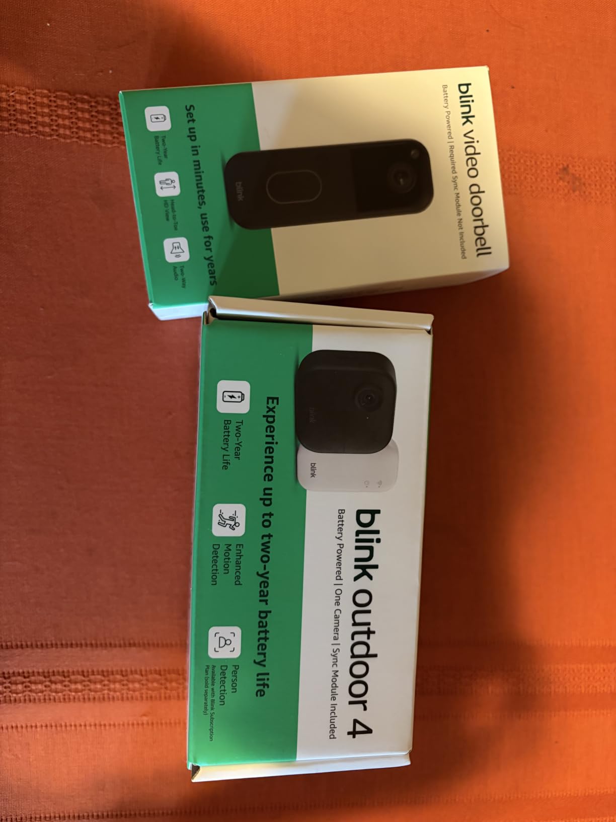 Blink Video Doorbell – Head-to-toe HD view, two-year battery life, and simple setup. Required Sync Module not included – Add-On (Black) customer photo 2
