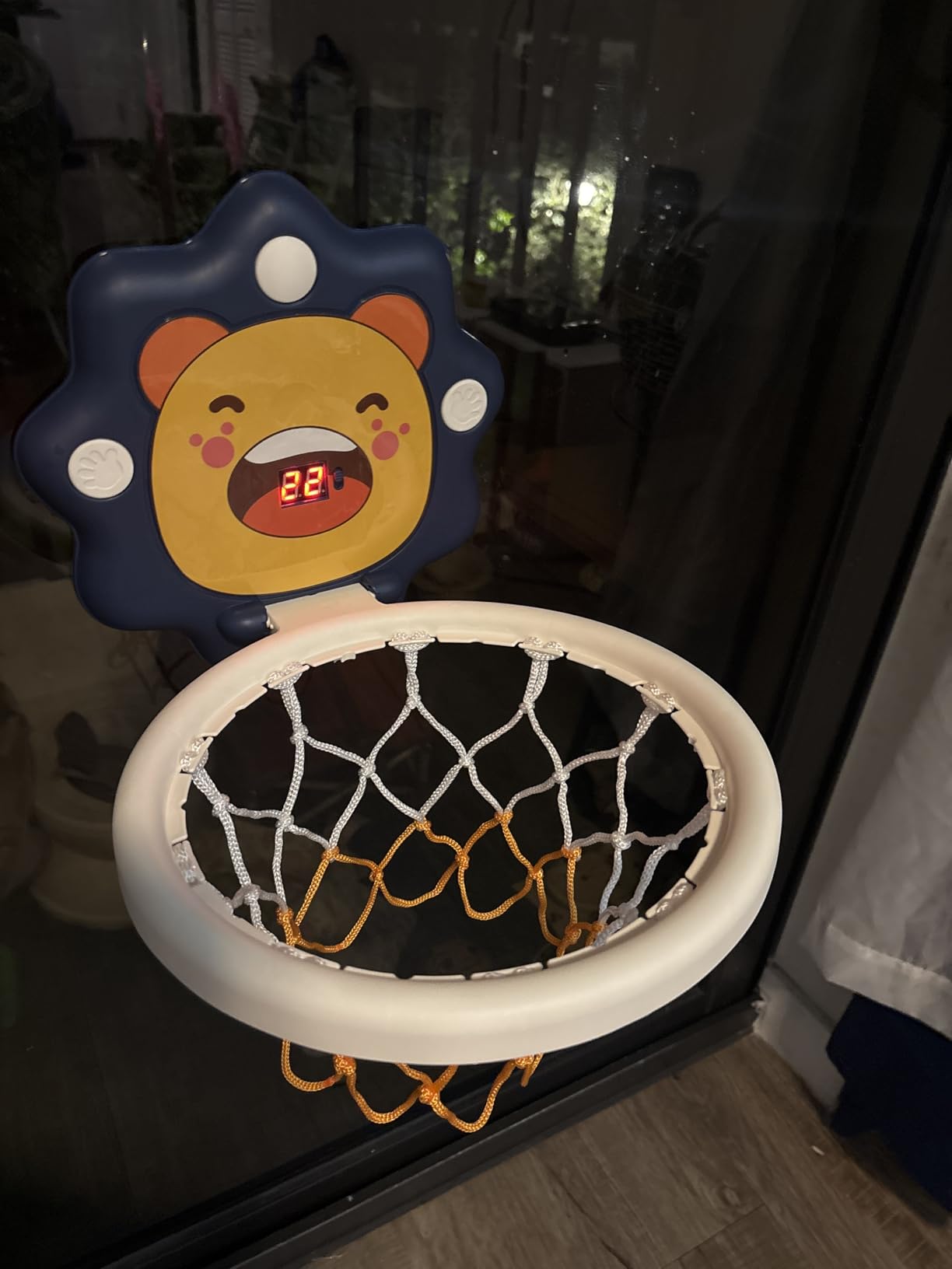 Mini Basketball Hoop Indoor for Kids - Portable Height Adjustable Suction Cup Basketball Hoop for Door & Glass with 2 Balls & Pump - Indoor Toys & Birthday Gifts for 3 4 5 Year Old Boys Girls customer photo 1