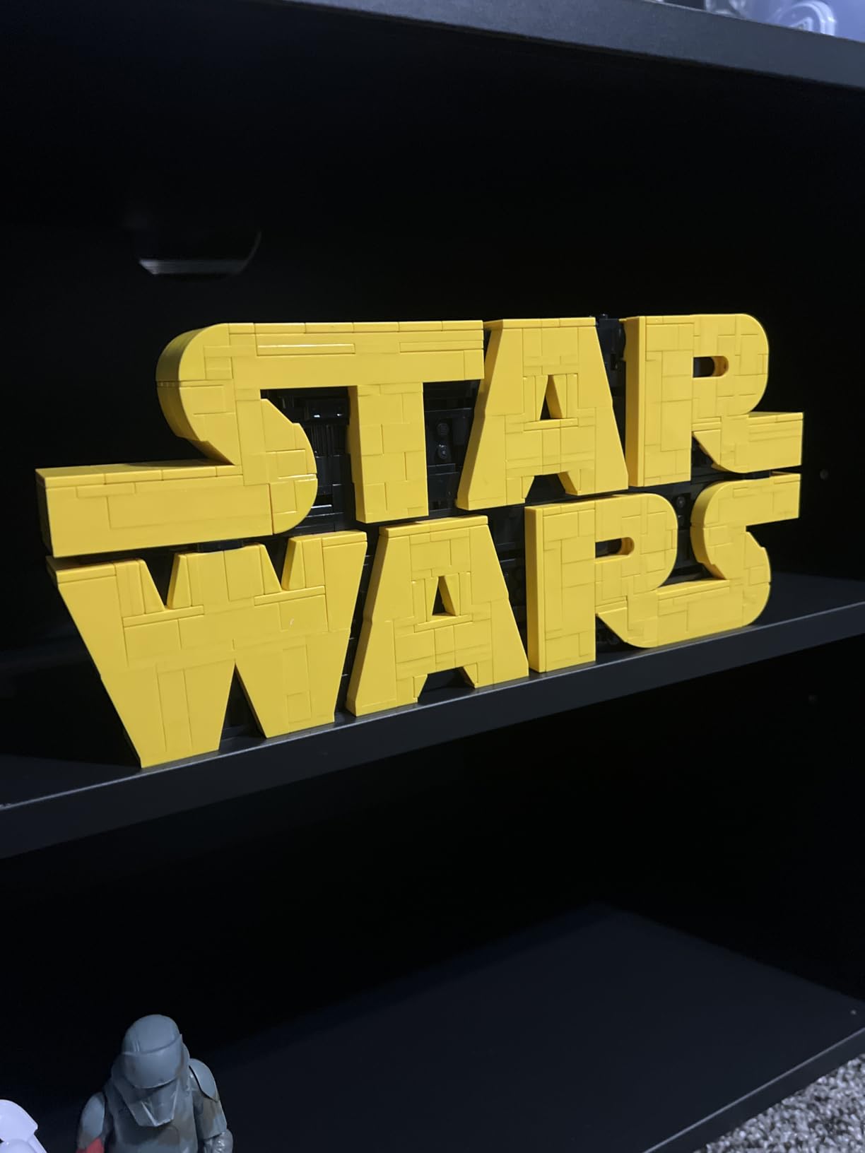 LEGO Star Wars Brick-Built Star Wars Logo - Building Set for Adults 18+ - Star Wars Gift Idea for Birthdays - Collectible DIY Model Kit - Home Decor Idea for Fans of The Movie Series - 75407 customer photo 1