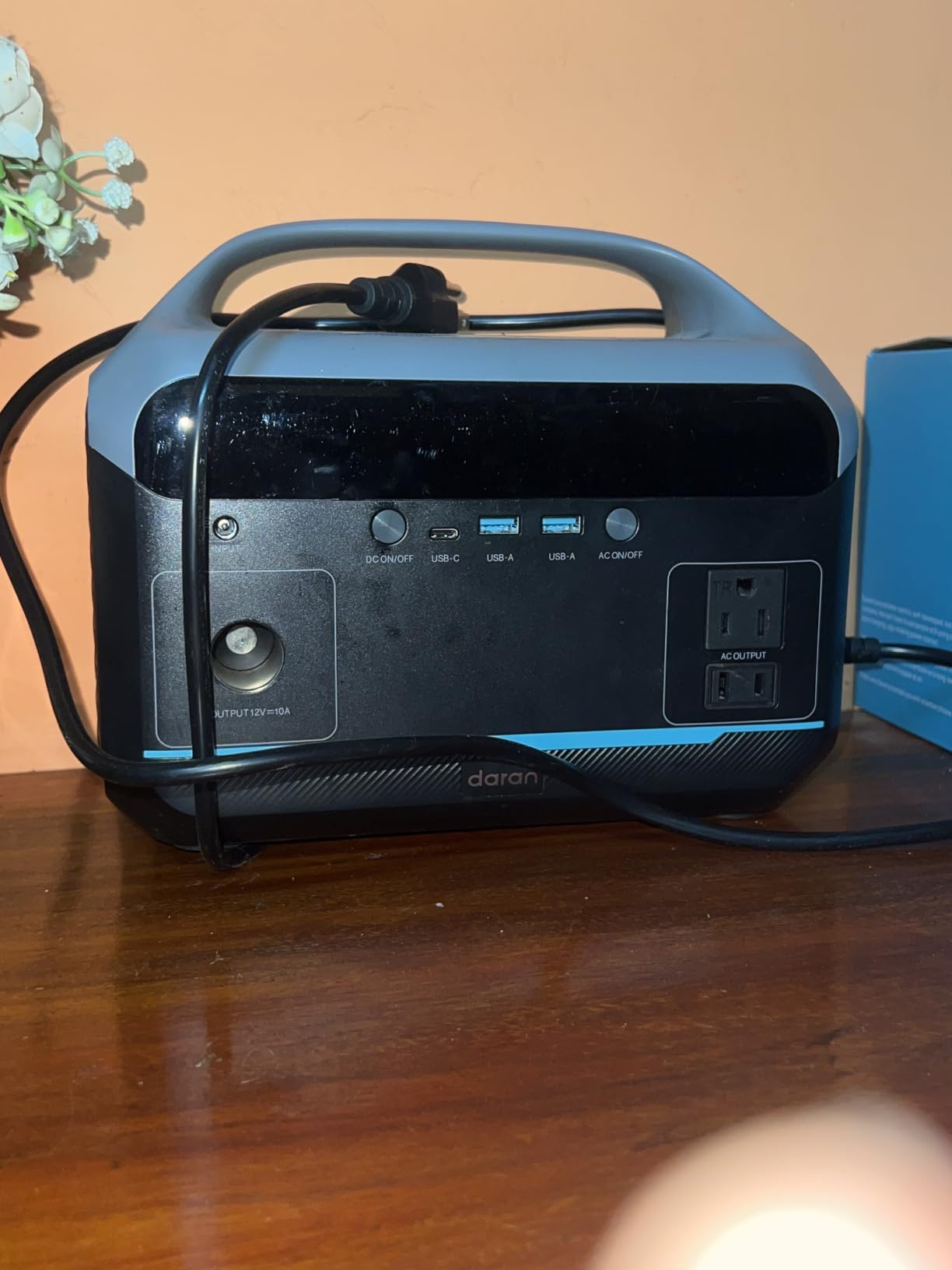 DARAN Portable Power Station, 288Wh LiFePO4 Battery, 350W (600W Peak) Power Bank with AC Outlet, Mini Solar Generator 7-Port Design, 2.1Hrs Fast Charing for Emergency, Hurricane (Solar Optional) customer photo 2
