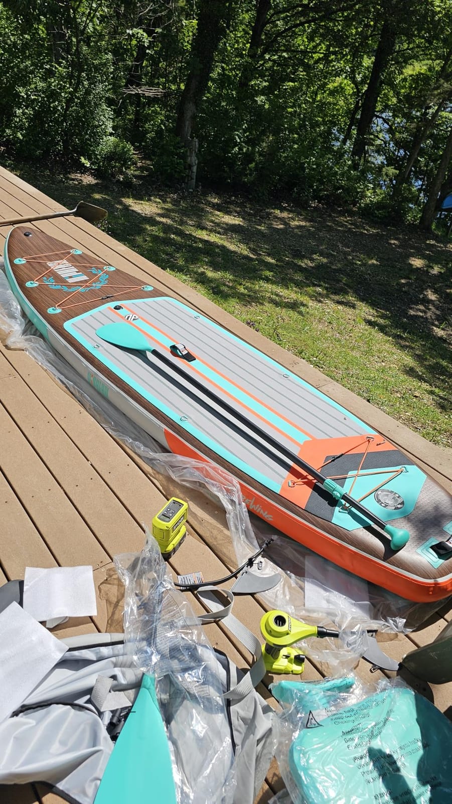 Niphean (Extra Large) Inflatable Paddle Board, SUP for 2+1 People/Family customer photo 2