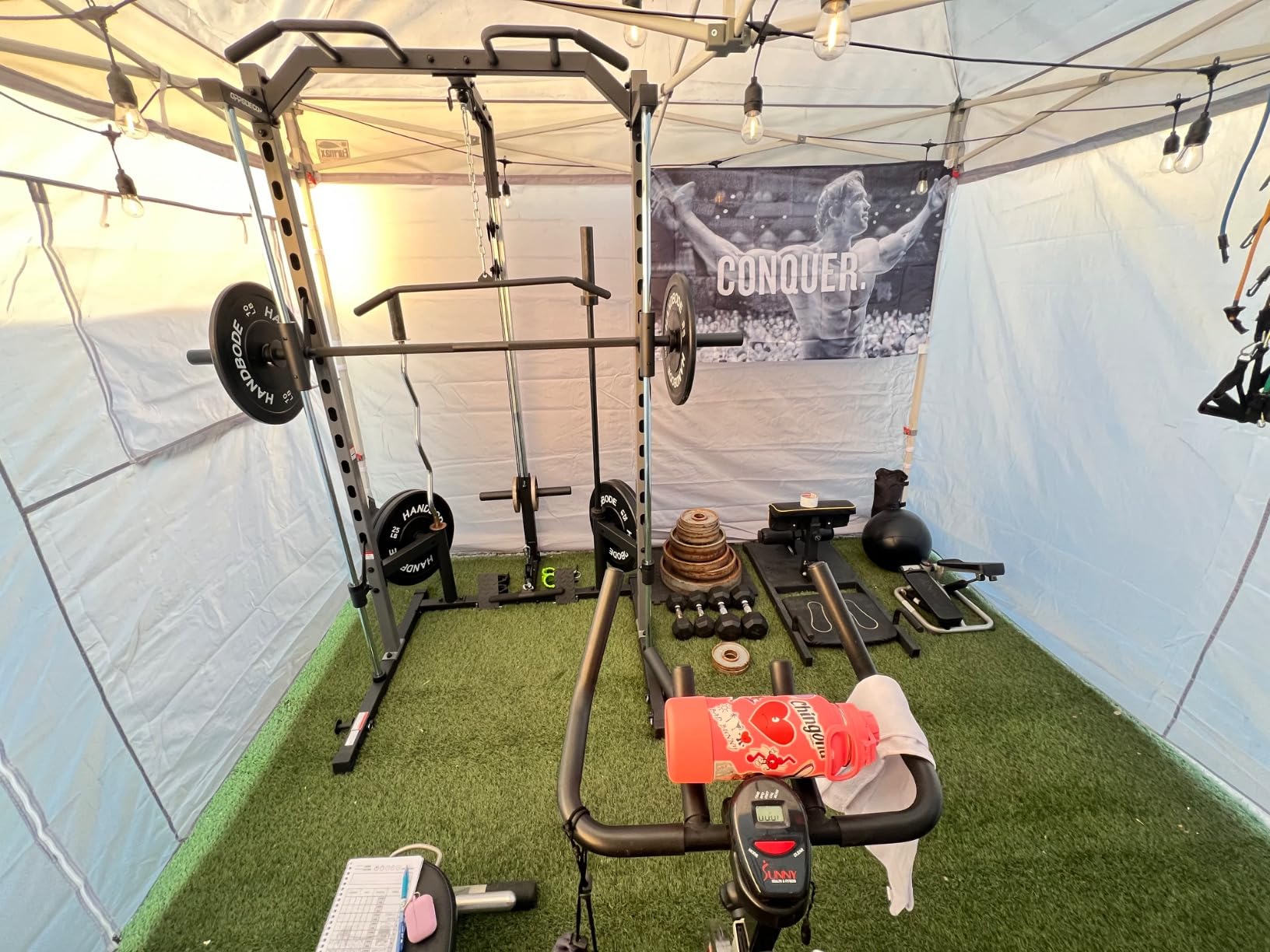 OPPSDECOR All-in-One Adjustable Smith Machine with LAT-Pull Down System customer photo 1