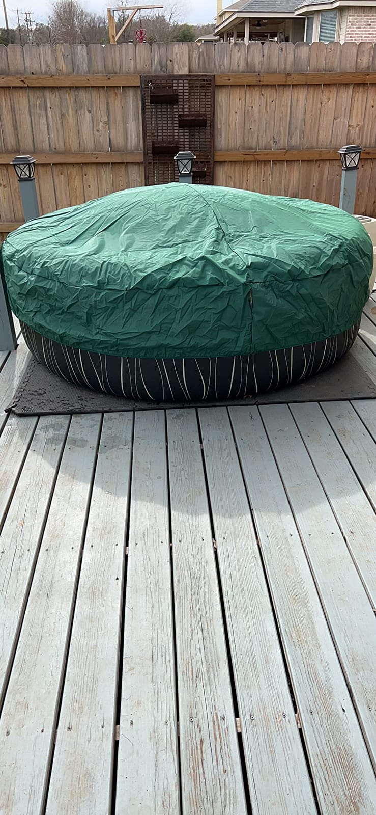 Covermates Classic Round Hot Tub Cover – 80 Diameter x 14H, Tan customer photo 2