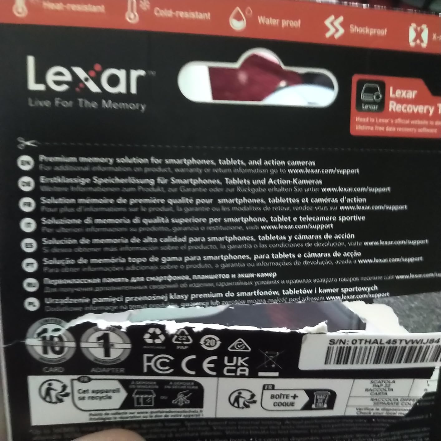 Lexar 512GB Blue Micro SD Card Up to 160MB/s microSDXC UHS-I Memory Card customer photo 1