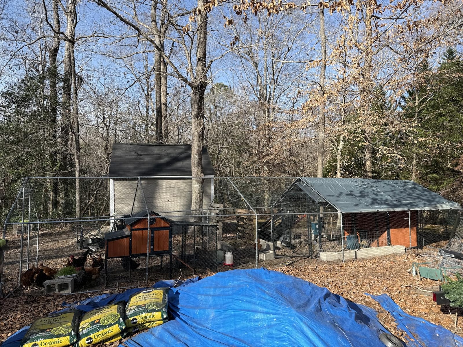 PawHut Large Chicken Coop w/Waterproof Anti-UV Cover 33' x 10' x 6.4' customer photo 2