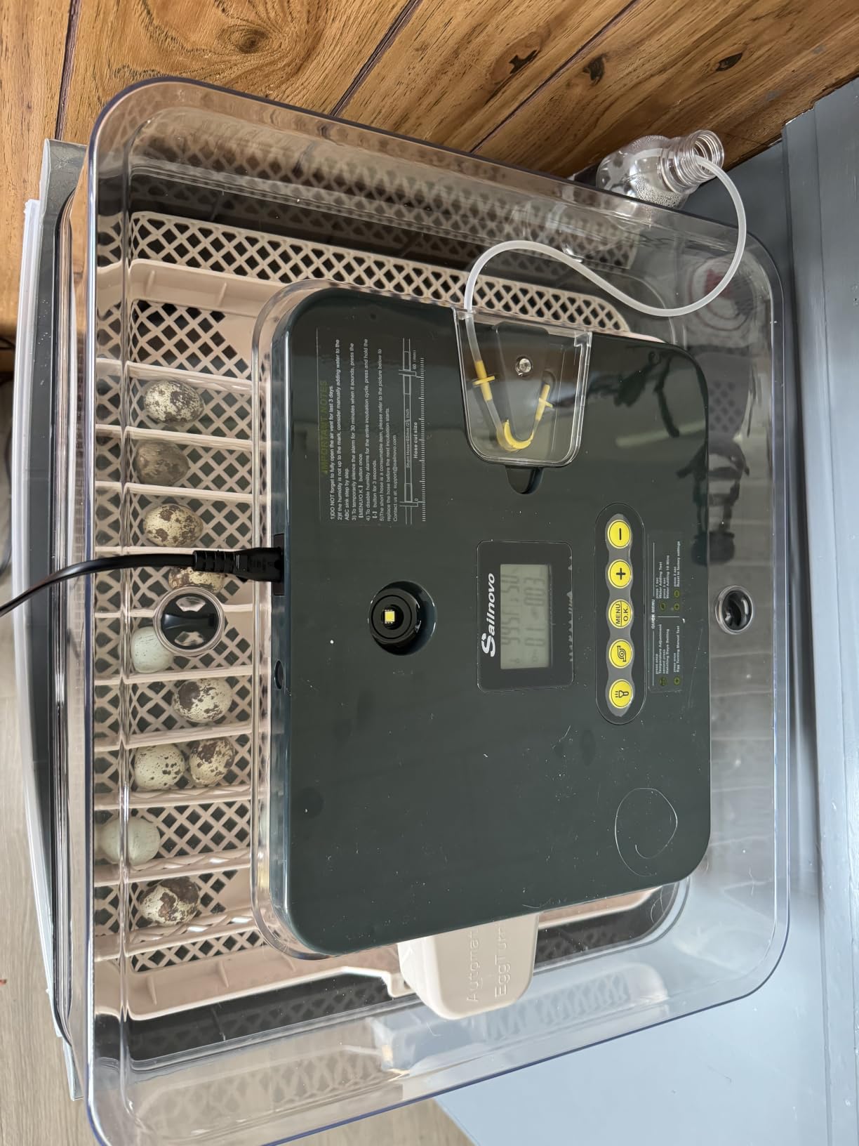 Sailnovo 56 Egg Incubator for Hatching Eggs with Automatic Egg Turning Gray customer photo 2