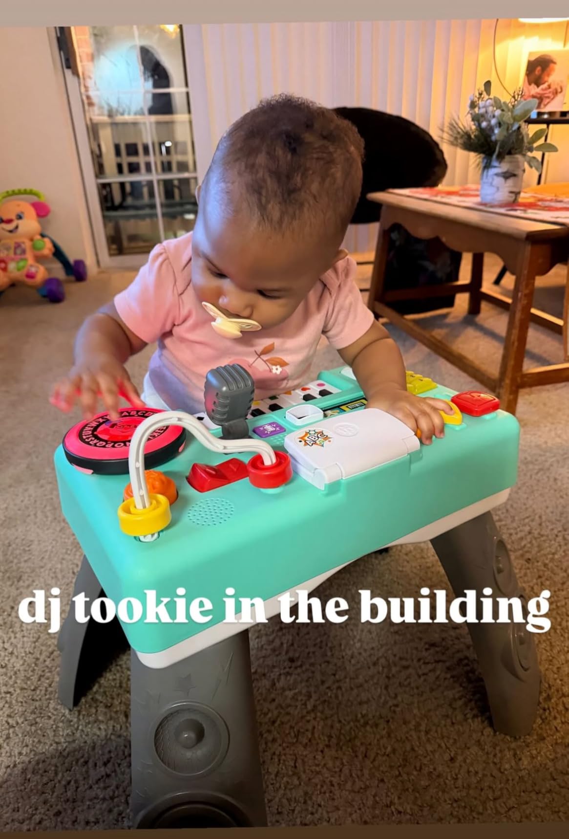 Fisher-Price Baby & Toddler Toy Laugh & Learn DJ Table with Educational Musical Activities for Developmental Play Infants Ages 6+ Months customer photo 1