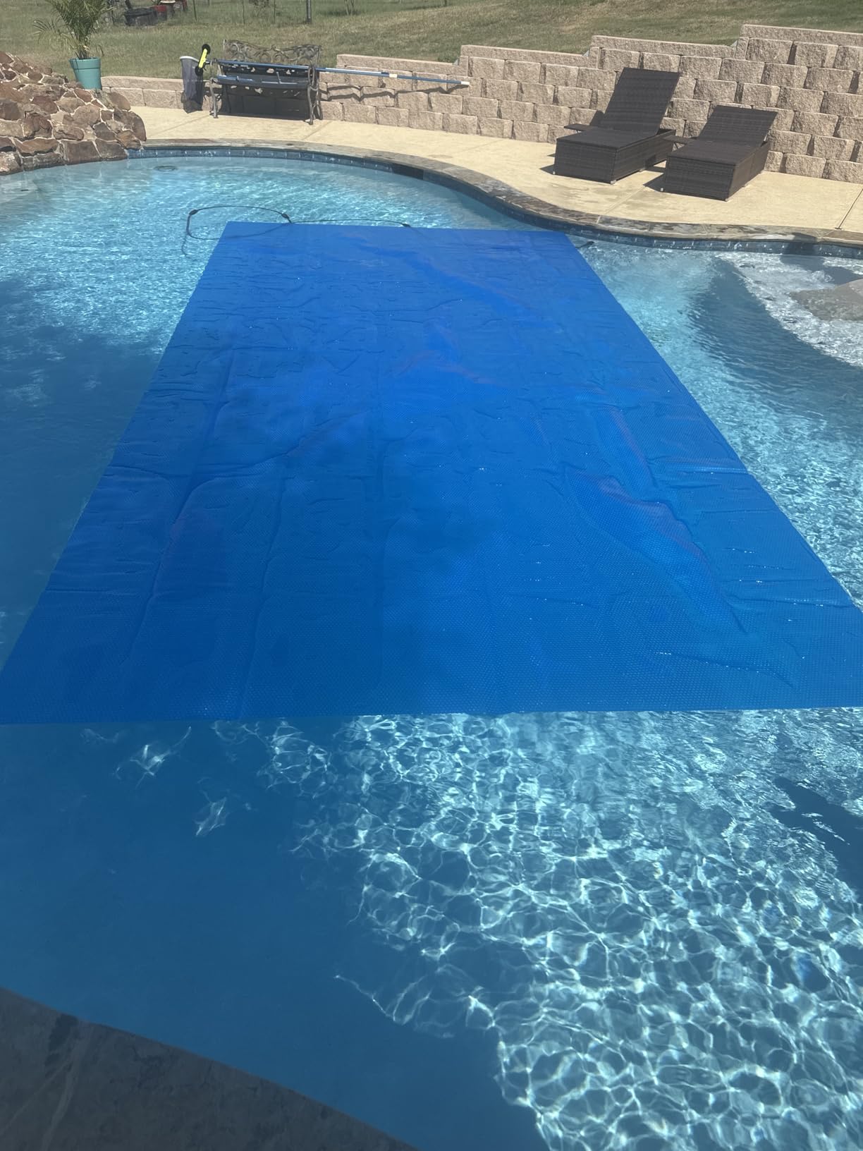 Solar Pool Cover 18 Ft Round,10Mil Blue customer photo 2