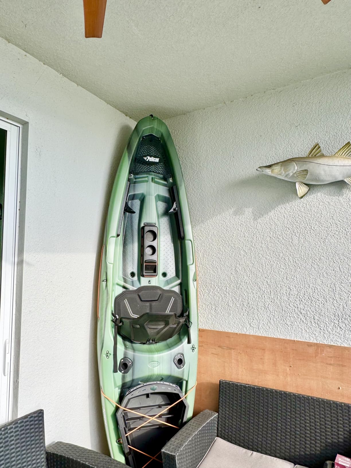 Pelican Sentinel 100X - Angler Sit on top Fishing Kayak - Lightweight - Ergoloungeâ„¢ Seating System customer photo 2