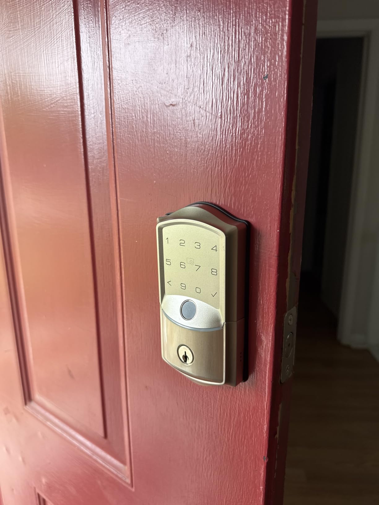Veise VE027 WiFi Smart Lock Fingerprint Keyless Entry Deadbolt Matte Black customer photo 2