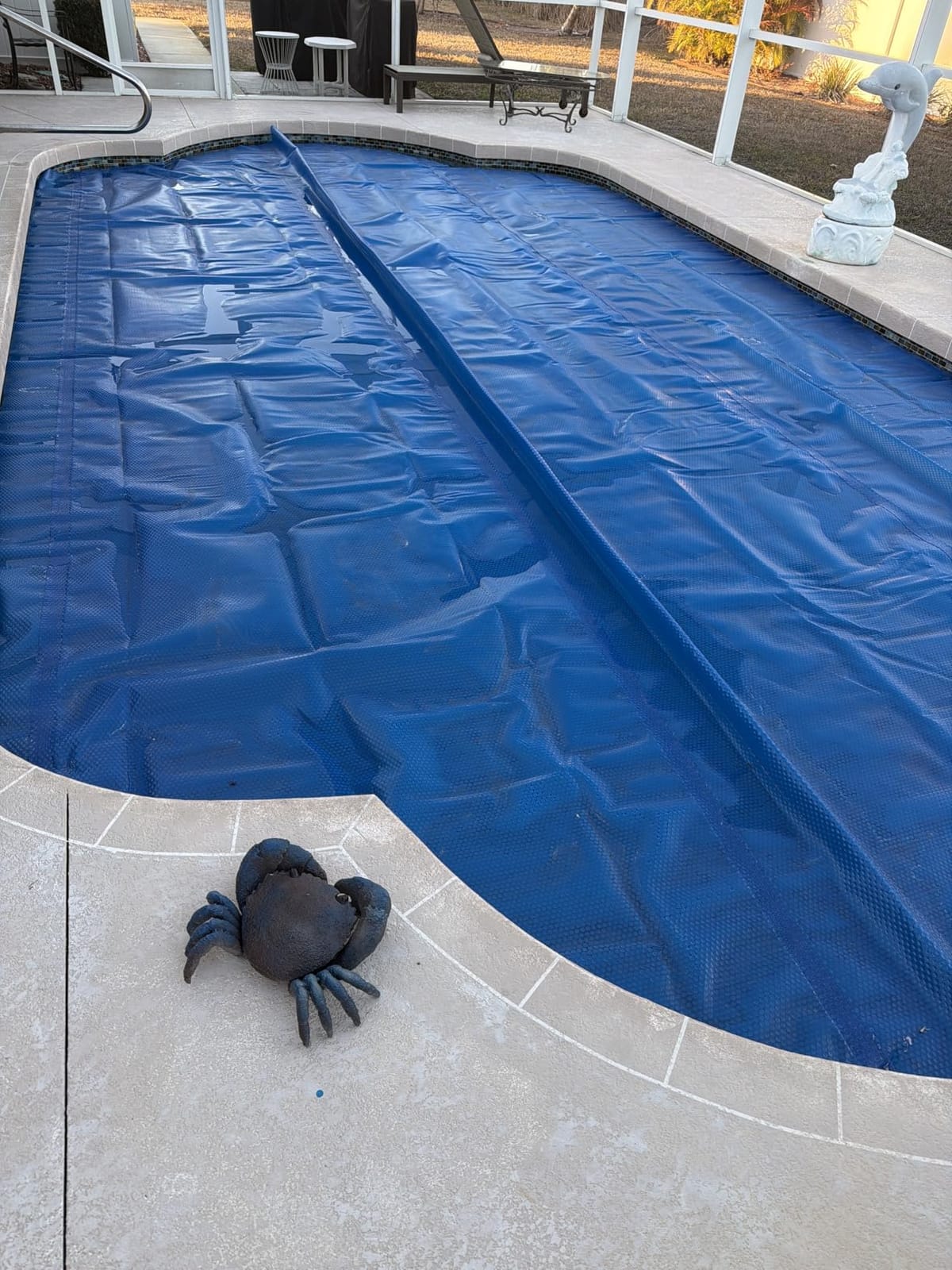 Real Relax 16 mil Solar Pool Cover, 12 x 24 ft Rectangle Bubble Blanket customer photo 2